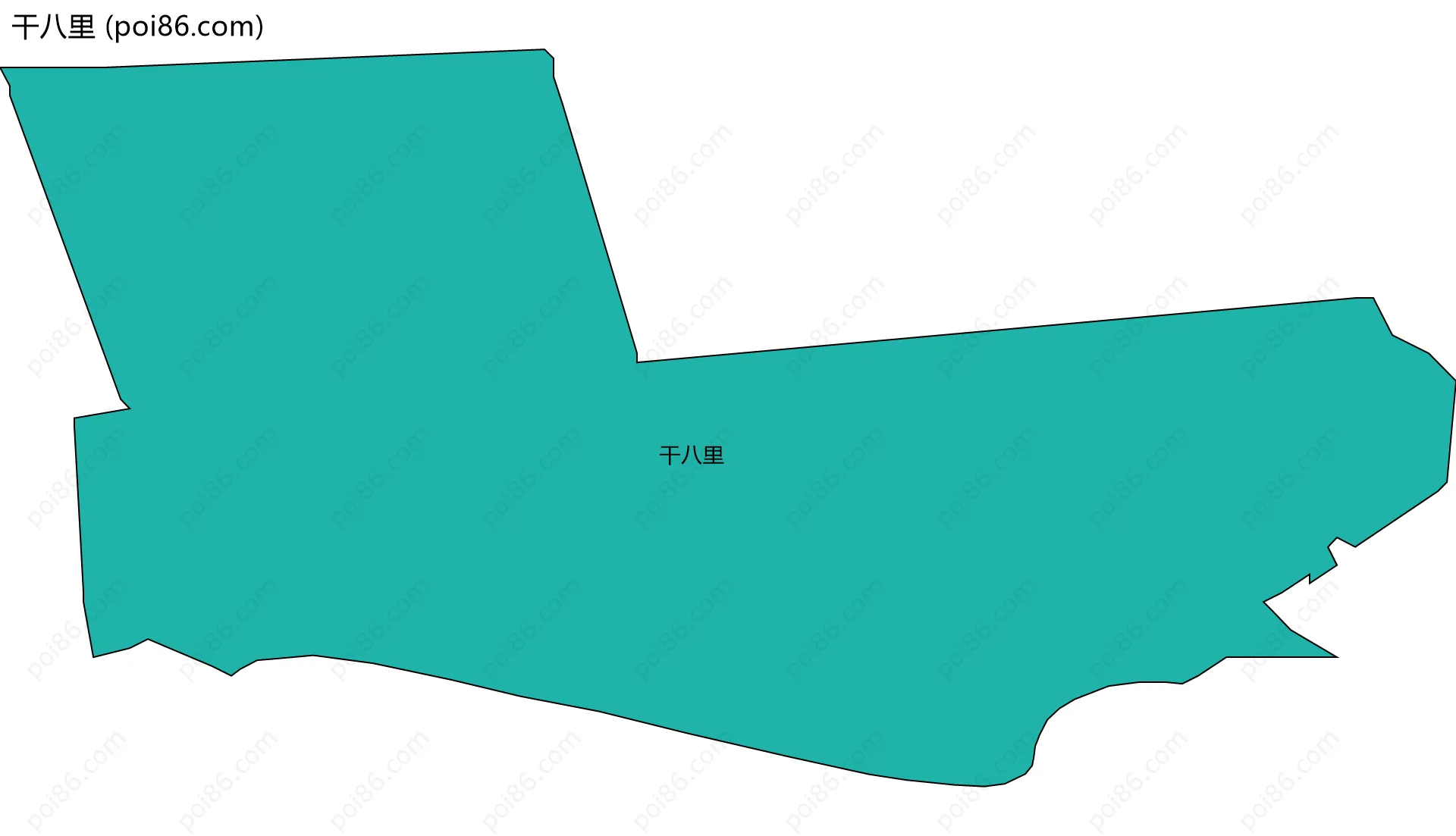 干八里边界地图