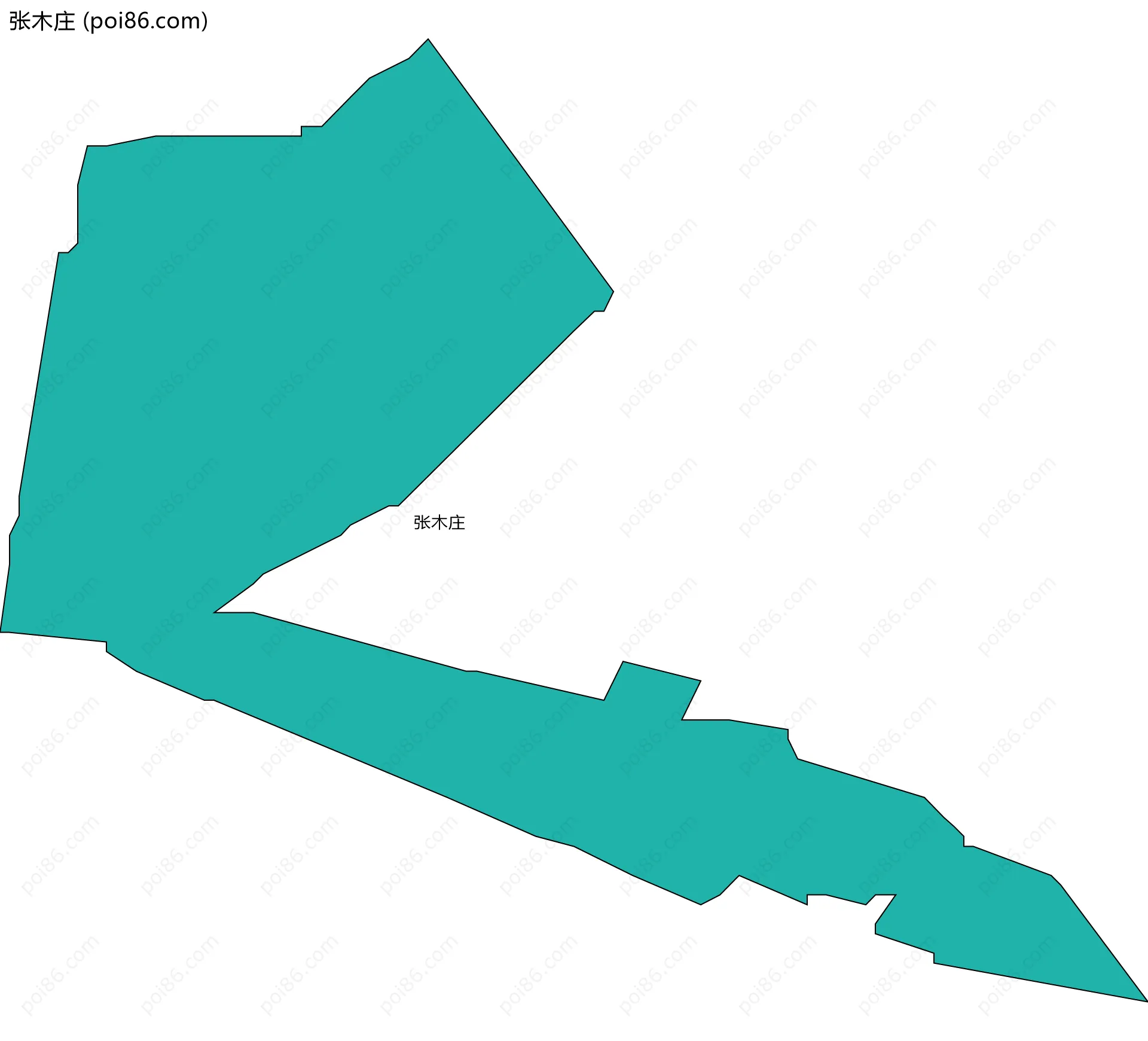 张木庄边界地图