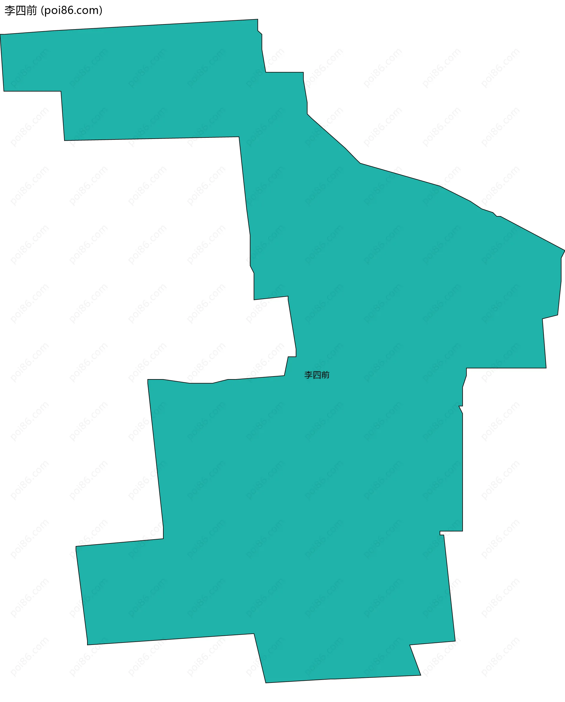 李四前边界地图