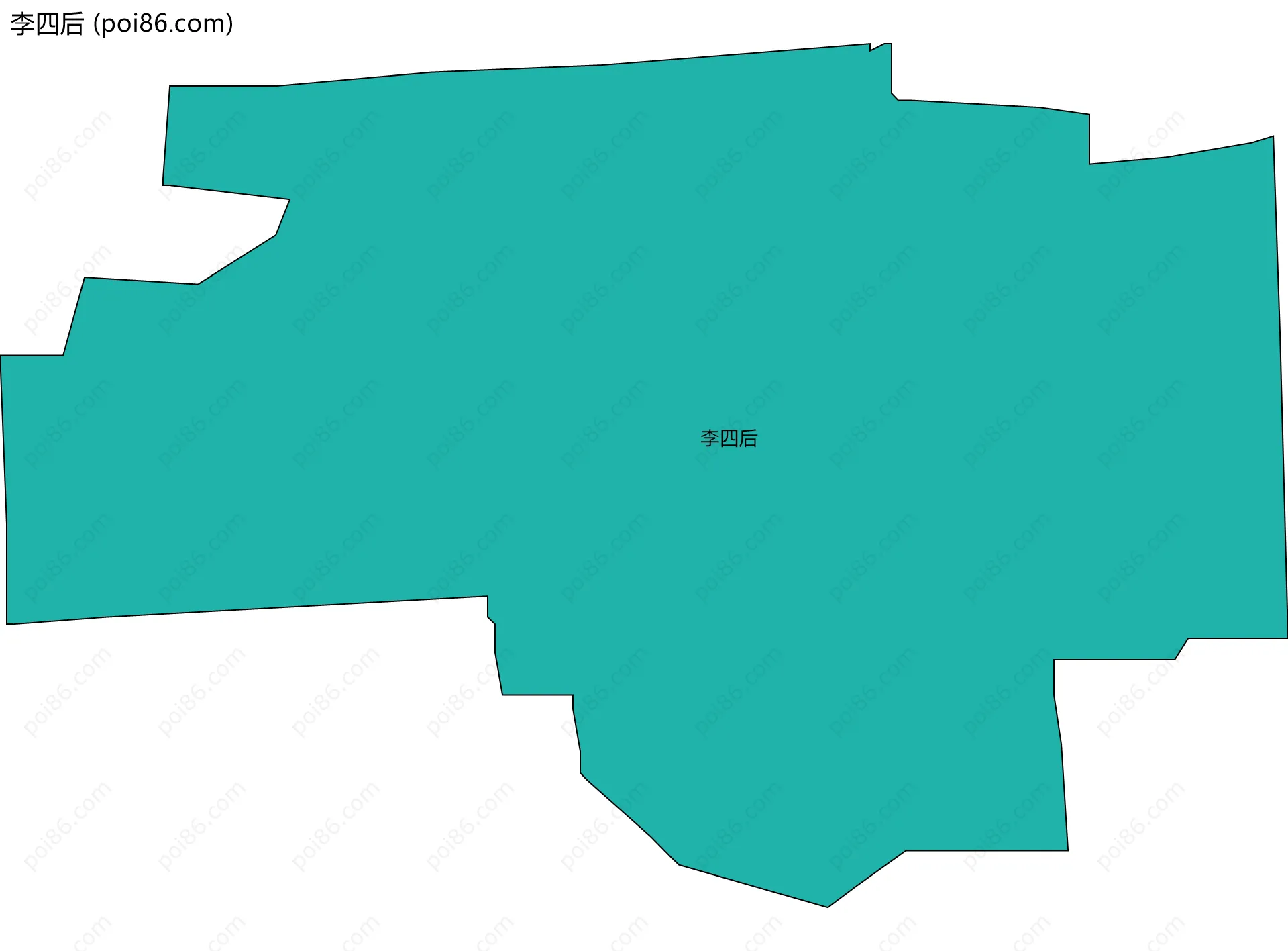 李四后边界地图