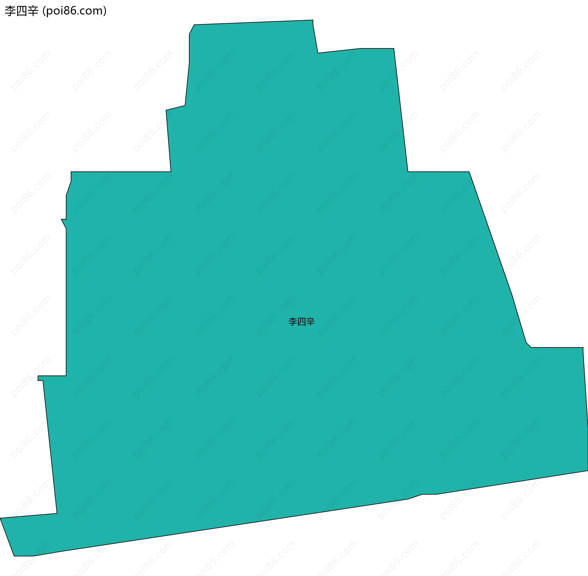 李四辛边界地图