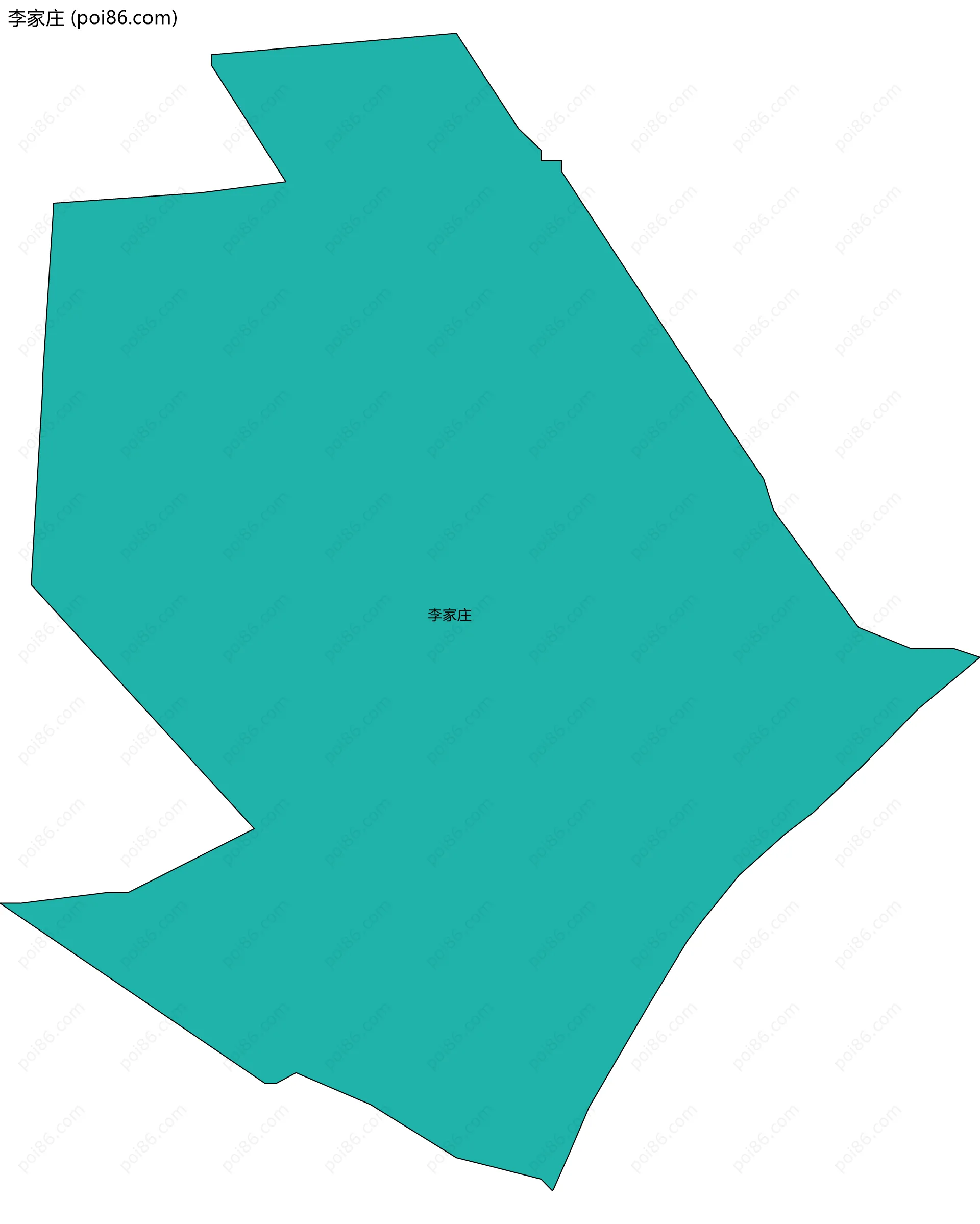 李家庄边界地图