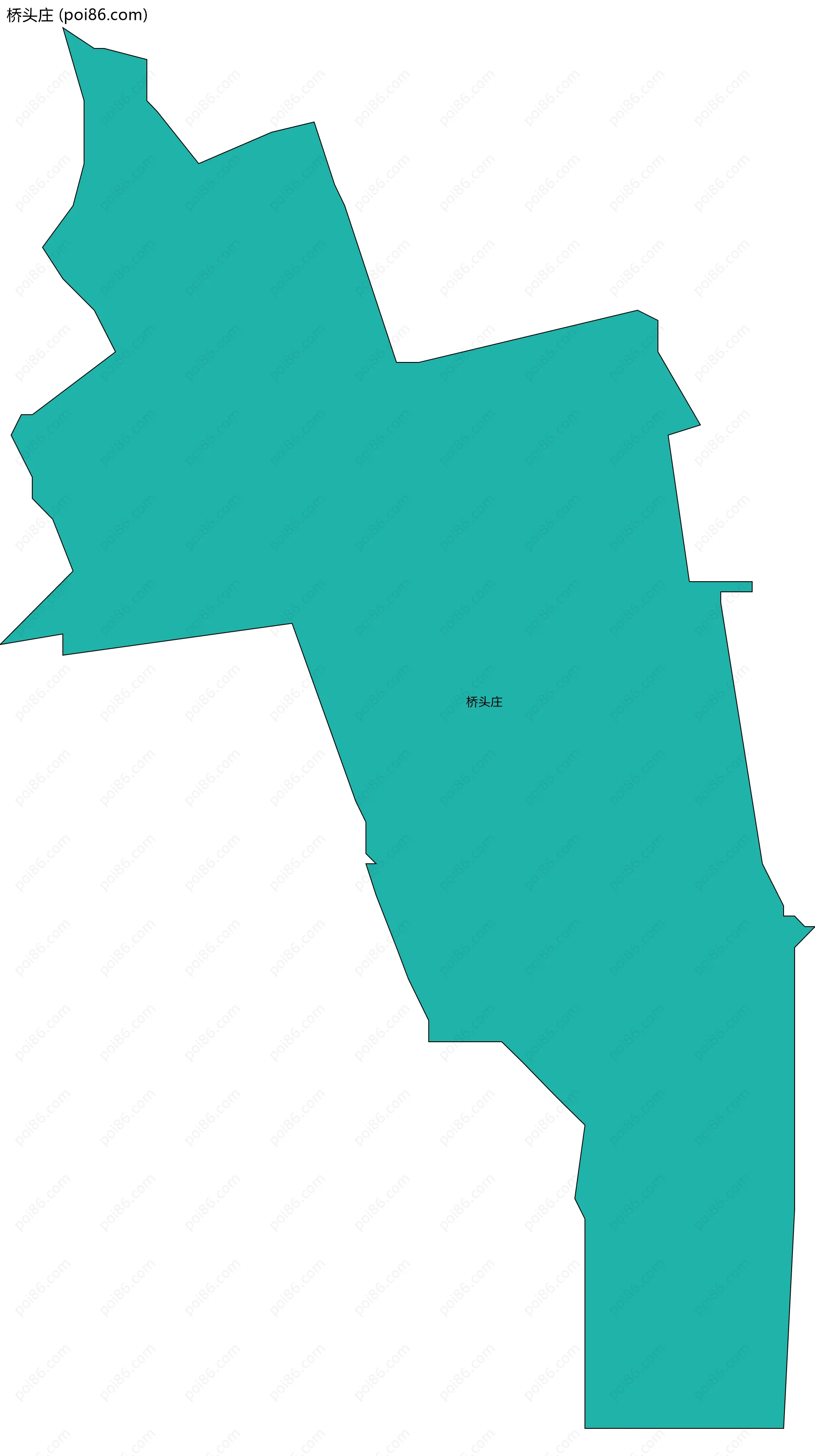 桥头庄边界地图