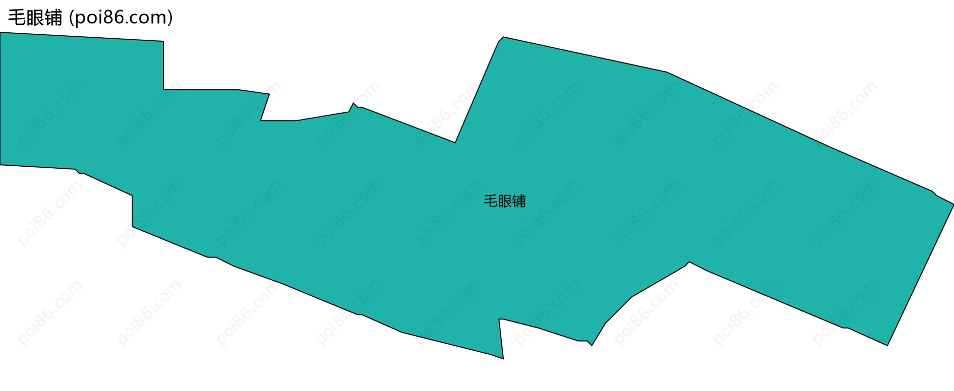 毛眼铺边界地图