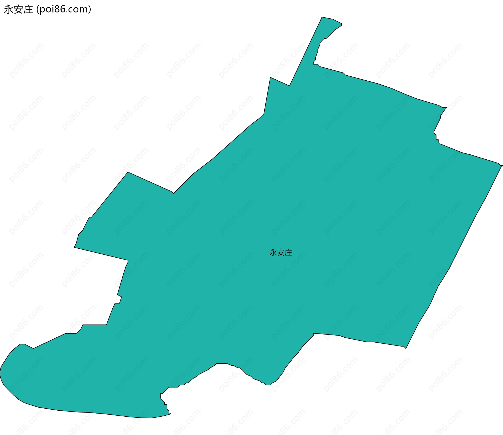 永安庄边界地图