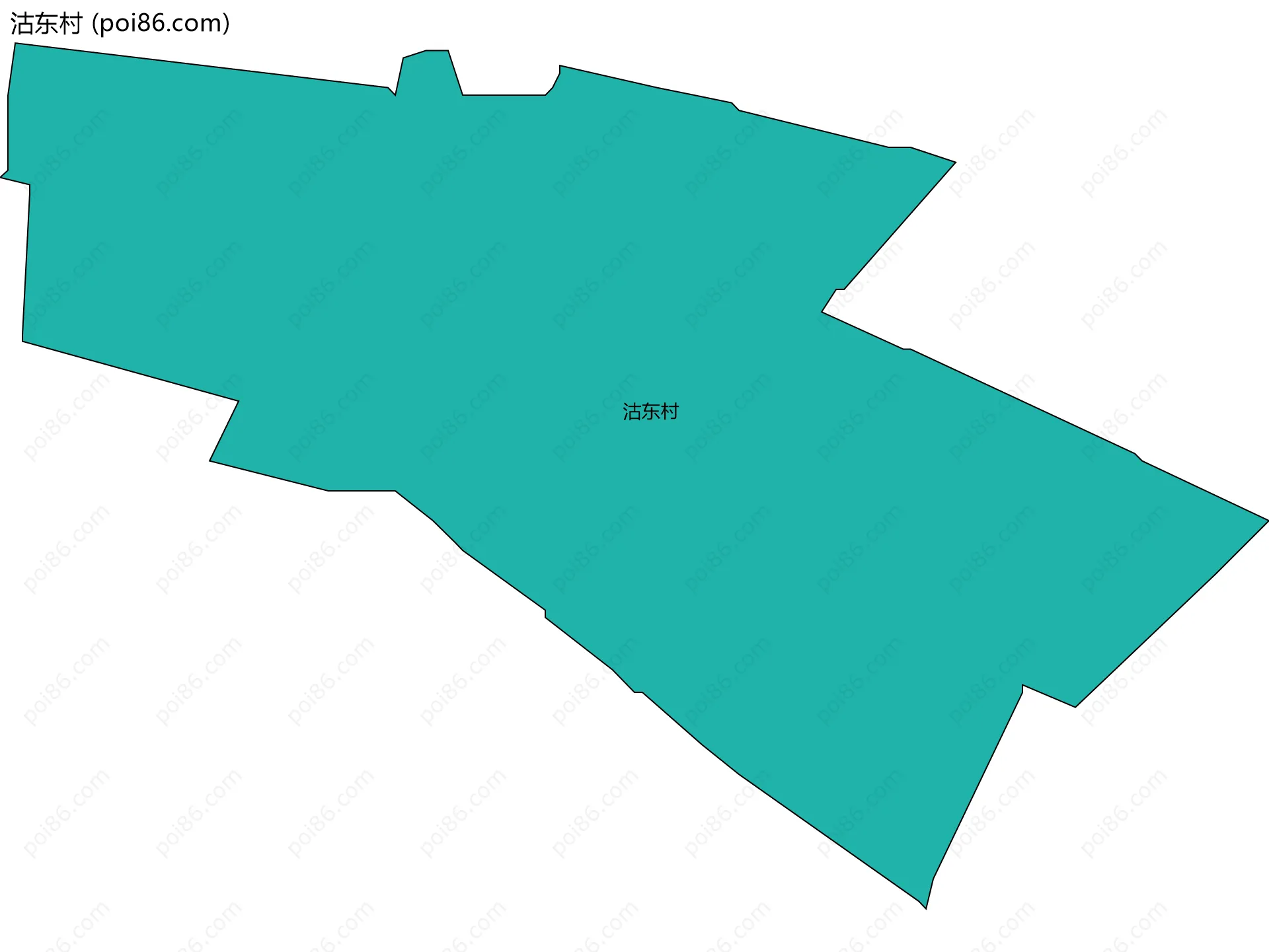 沽东村边界地图