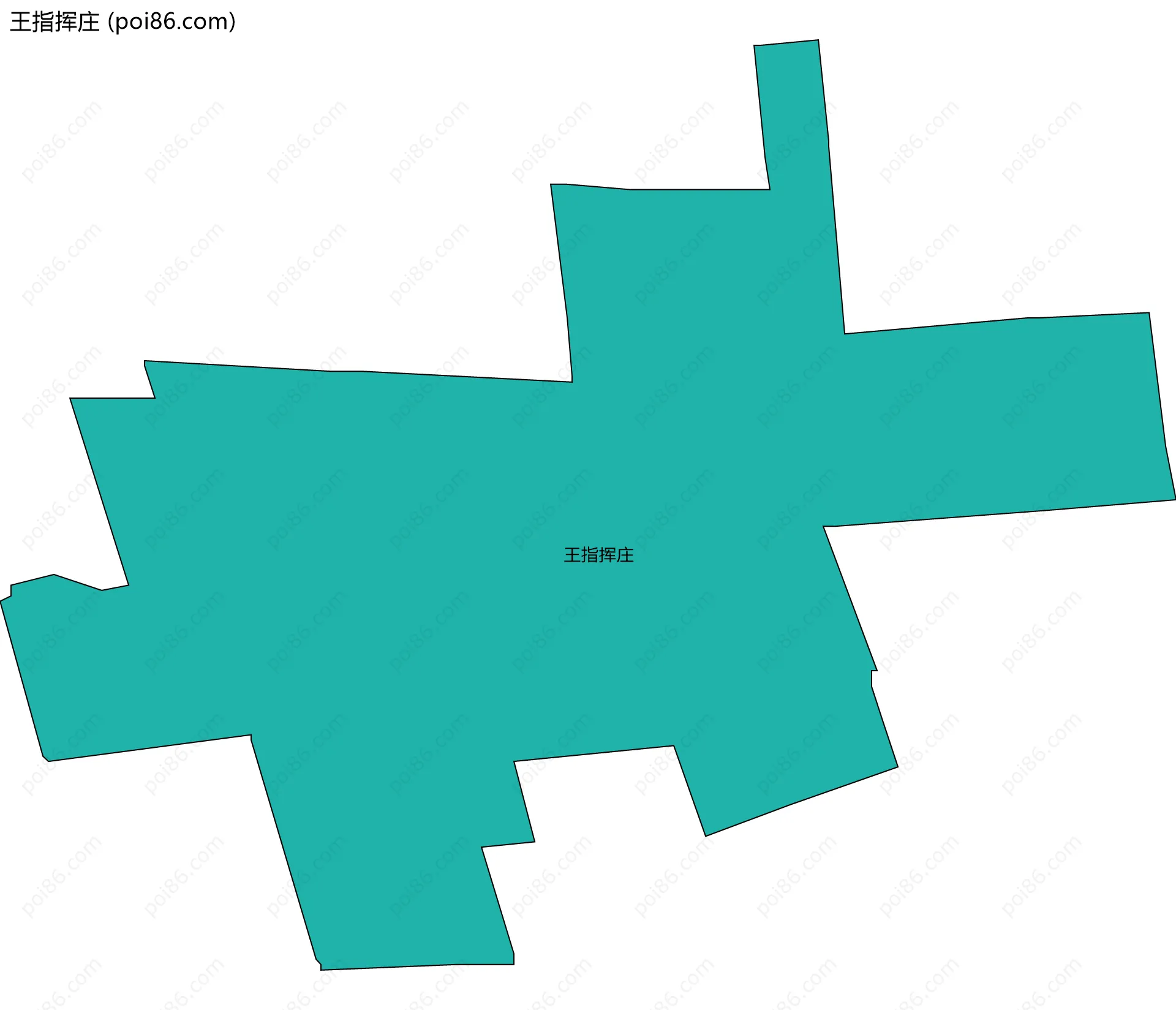 王指挥庄边界地图
