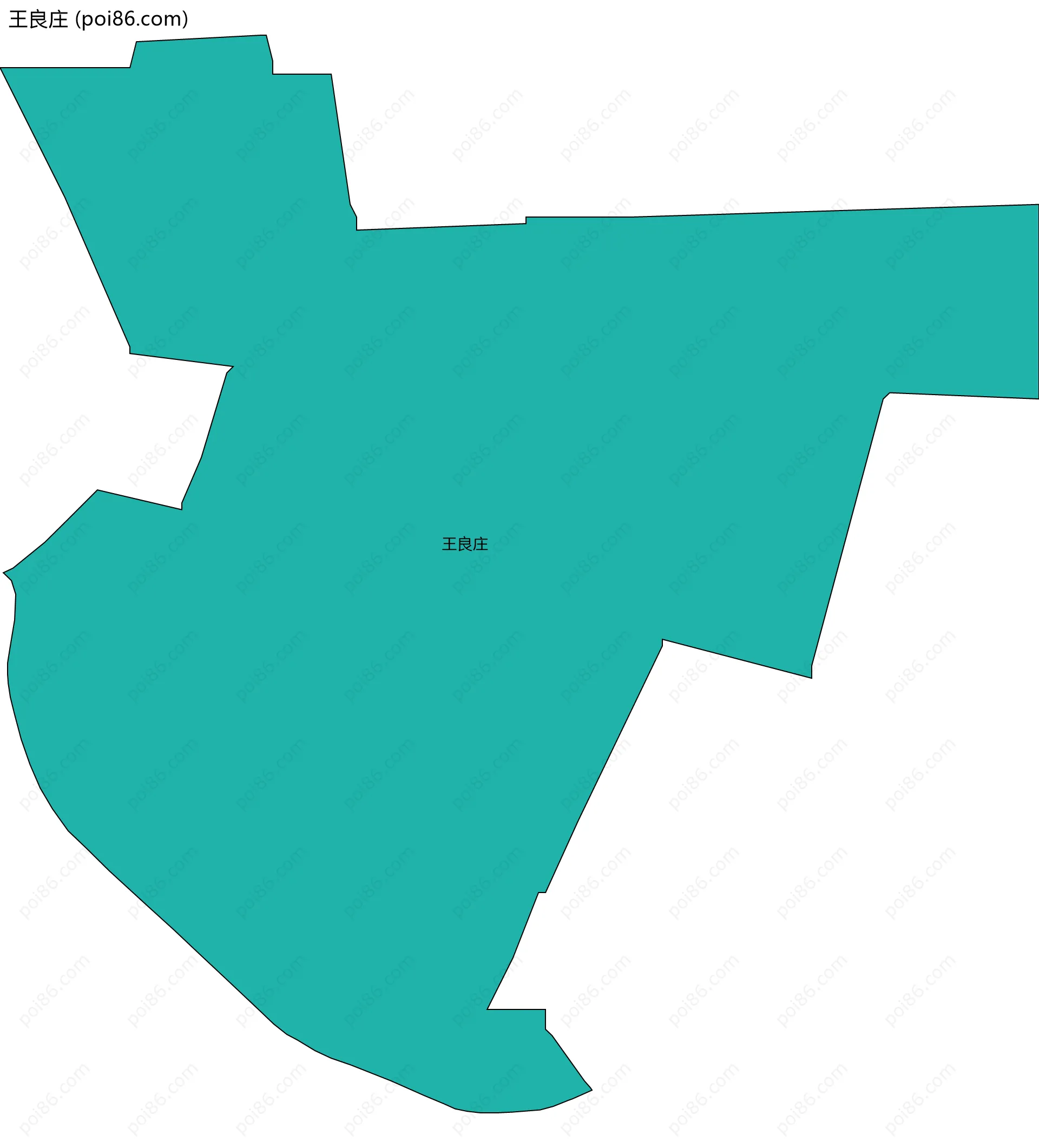 王良庄边界地图