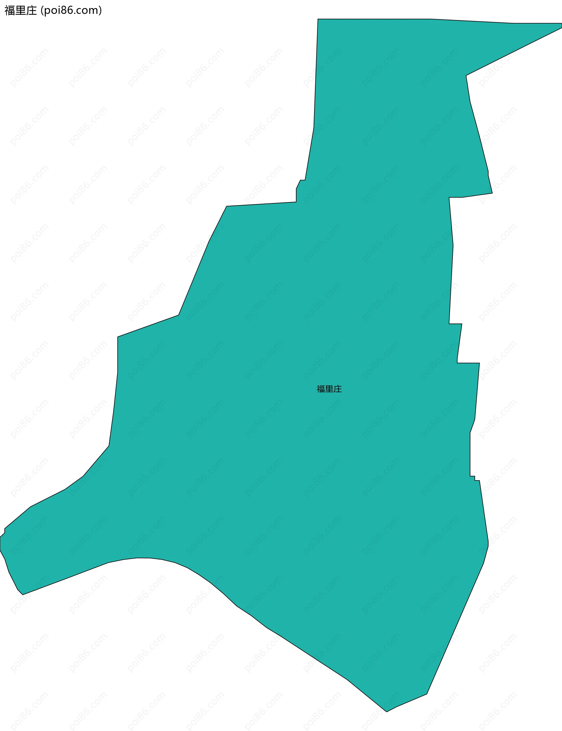 福里庄边界地图