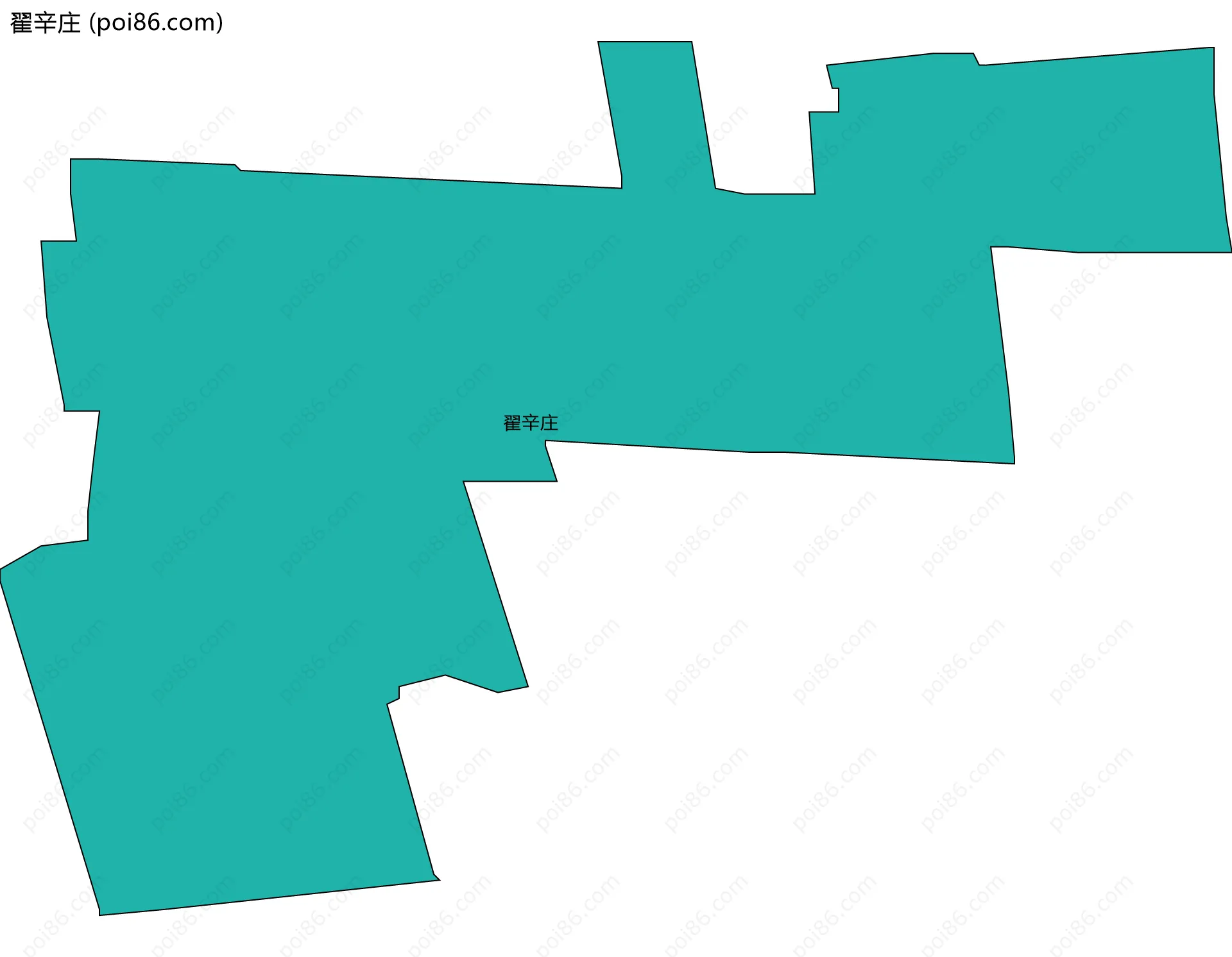 翟辛庄边界地图