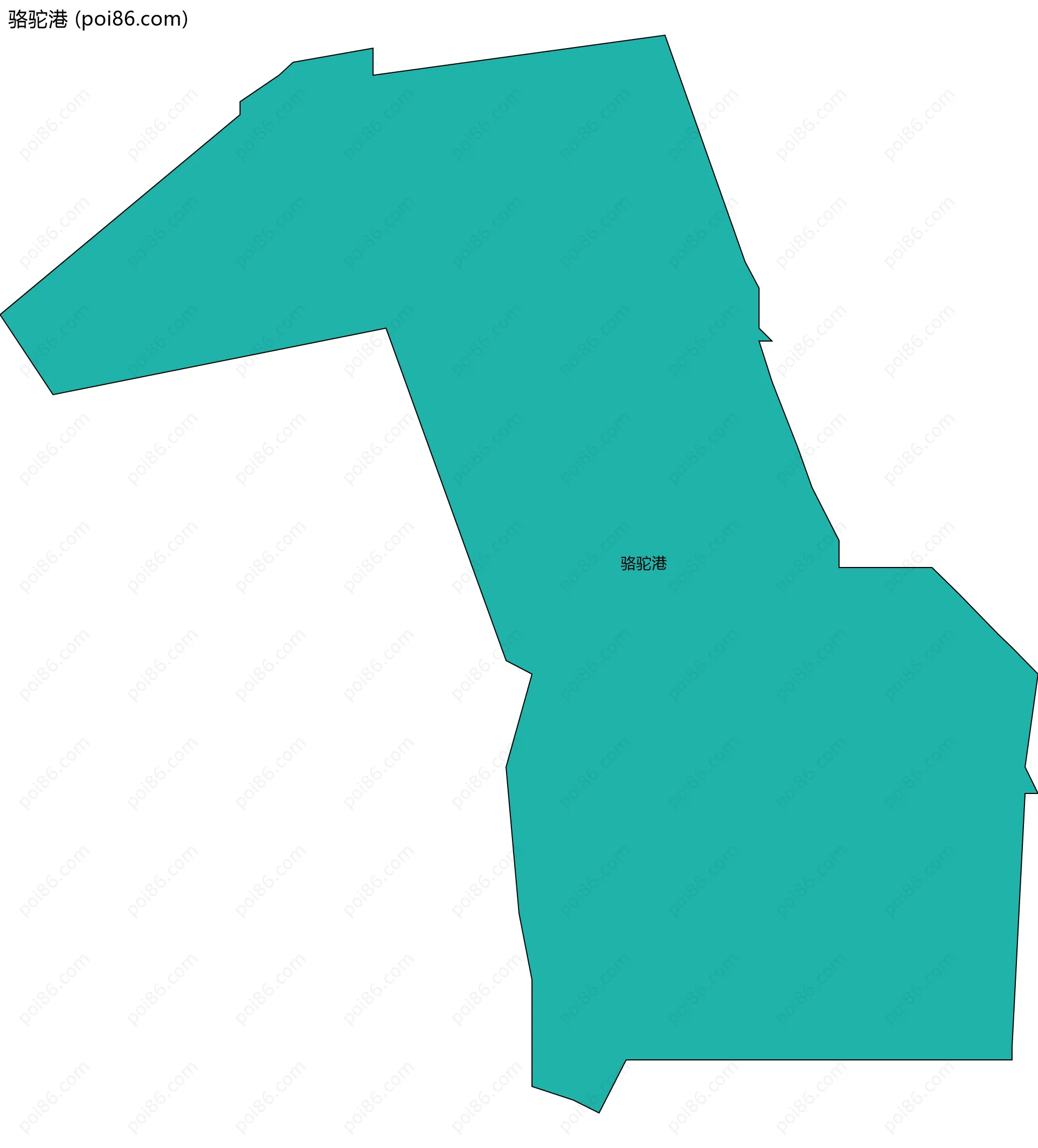 骆驼港边界地图