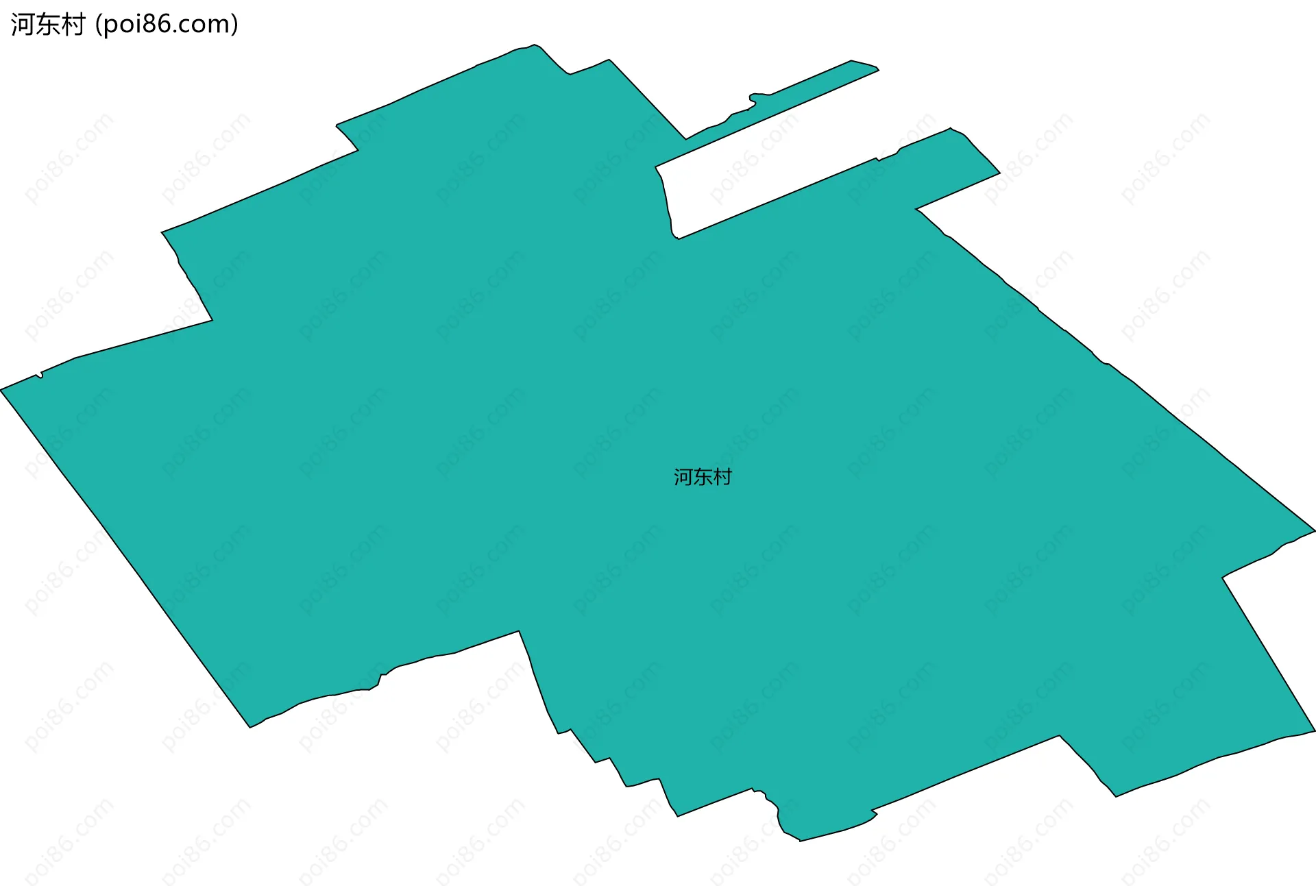 河东村边界地图