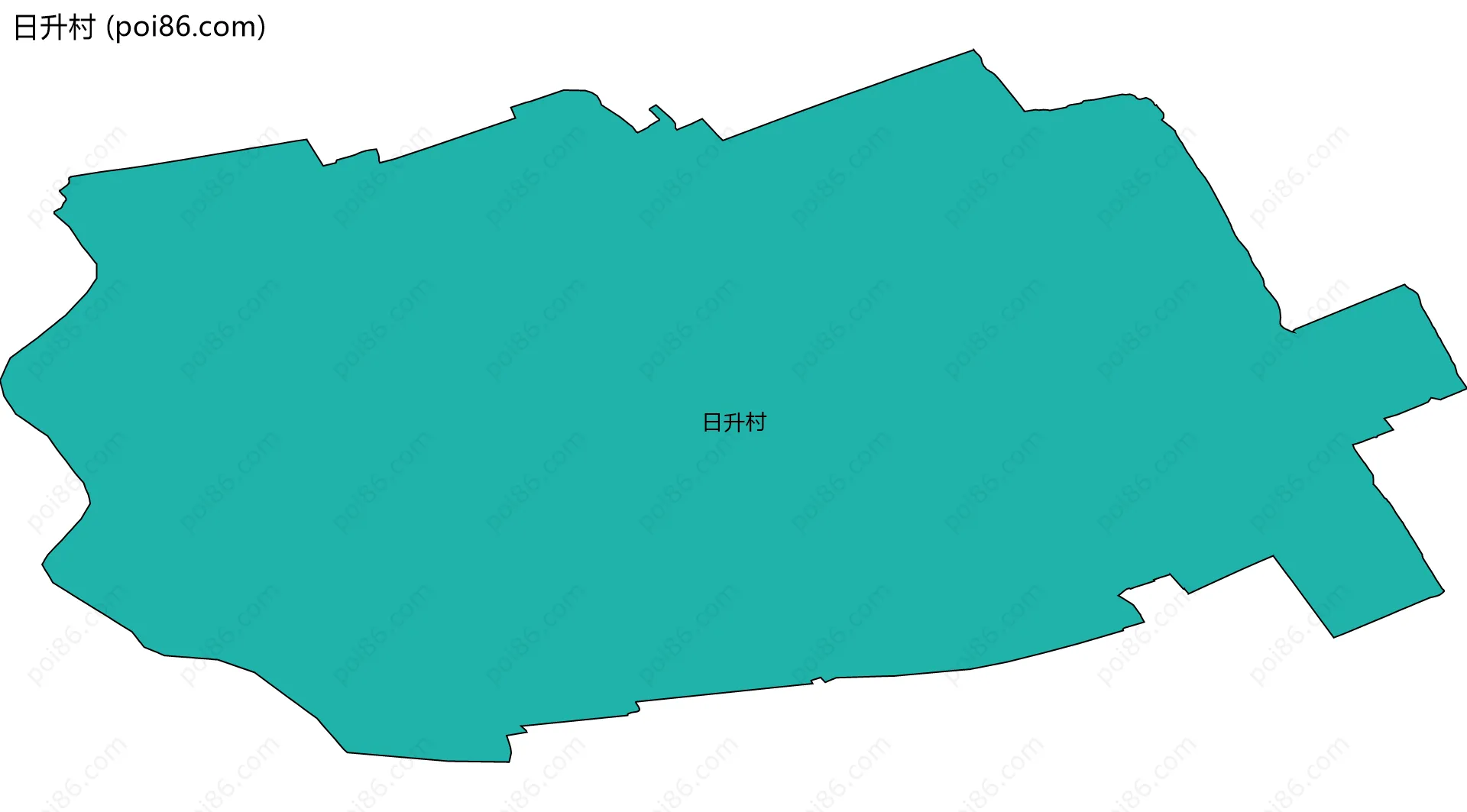 日升村边界地图