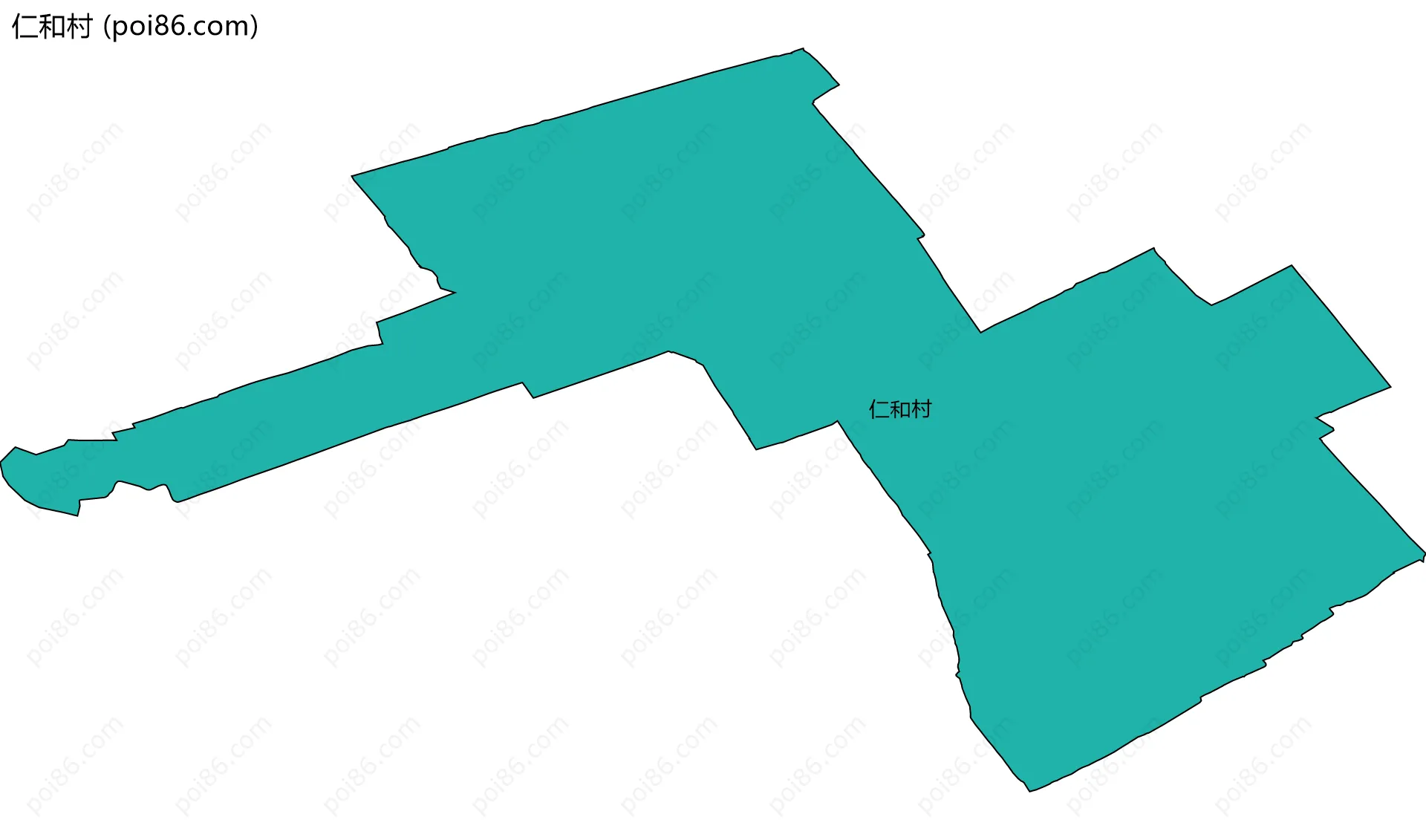 仁和村边界地图