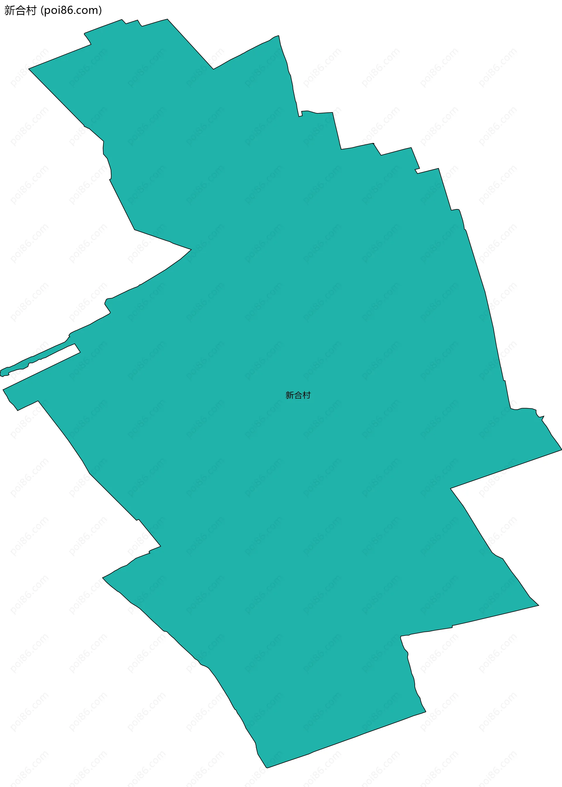 新合村边界地图