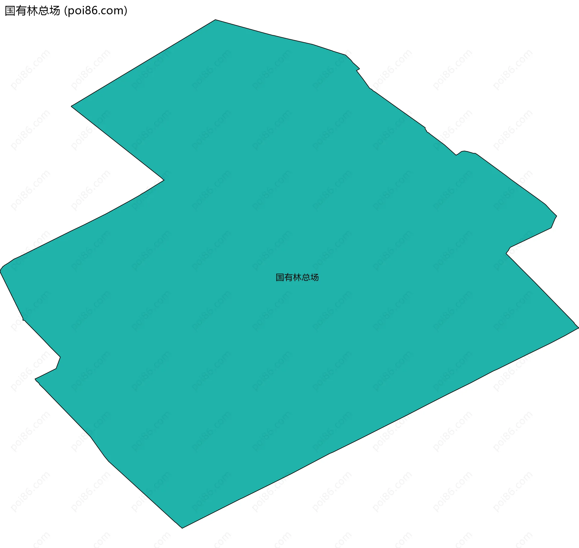 国有林总场边界地图