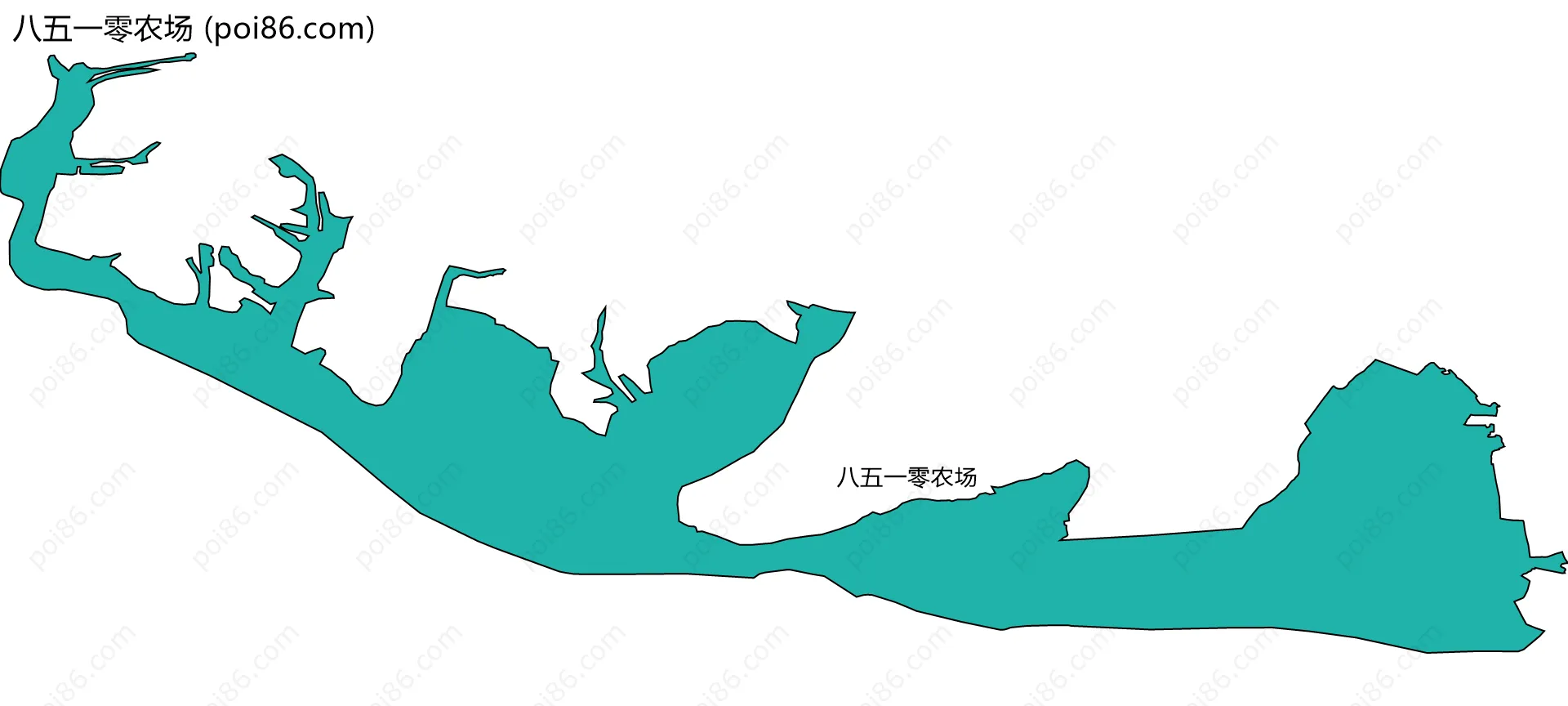 八五一零农场边界地图