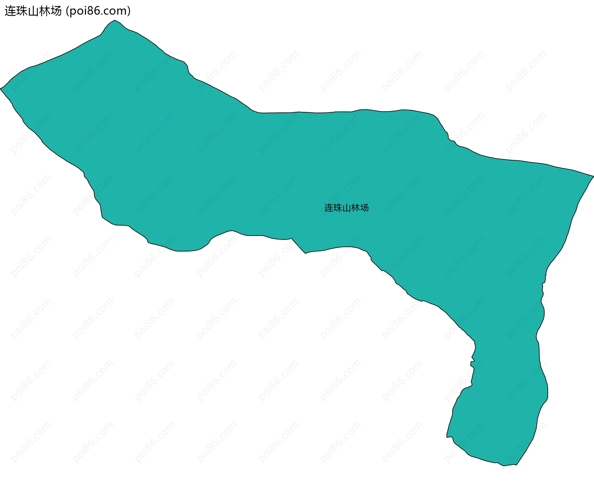连珠山林场边界地图