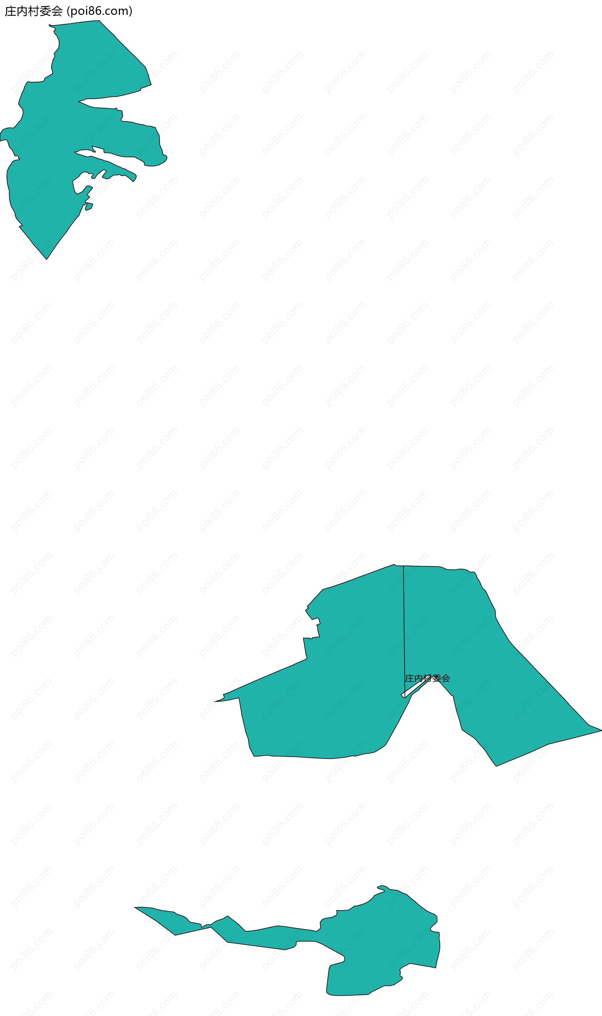 庄内村委会边界地图