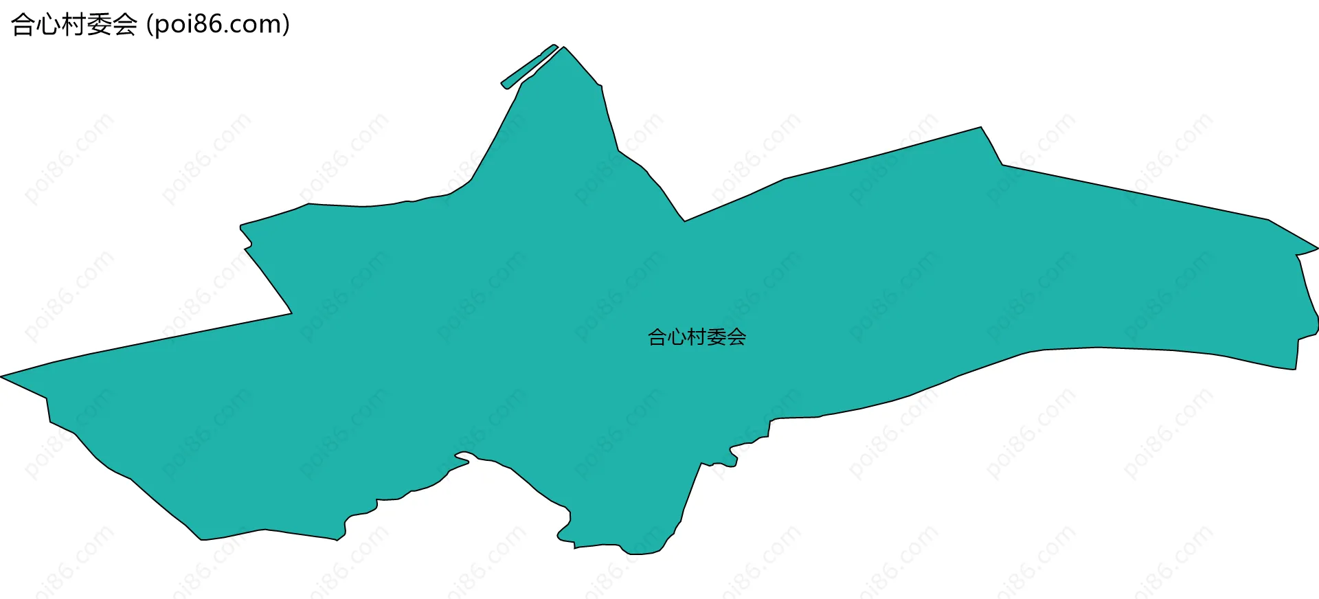 合心村委会边界地图