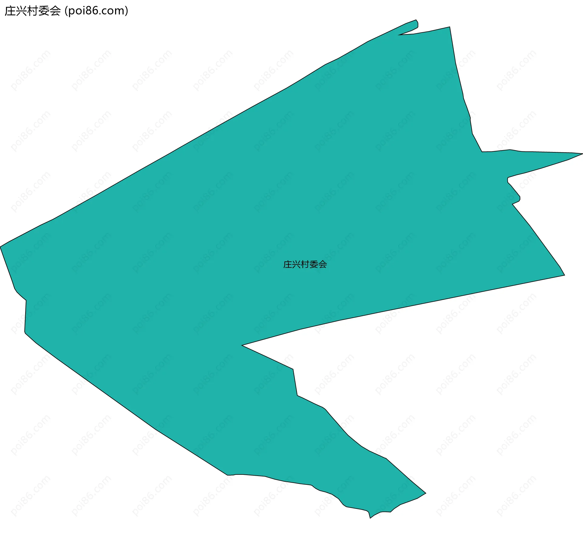 庄兴村委会边界地图