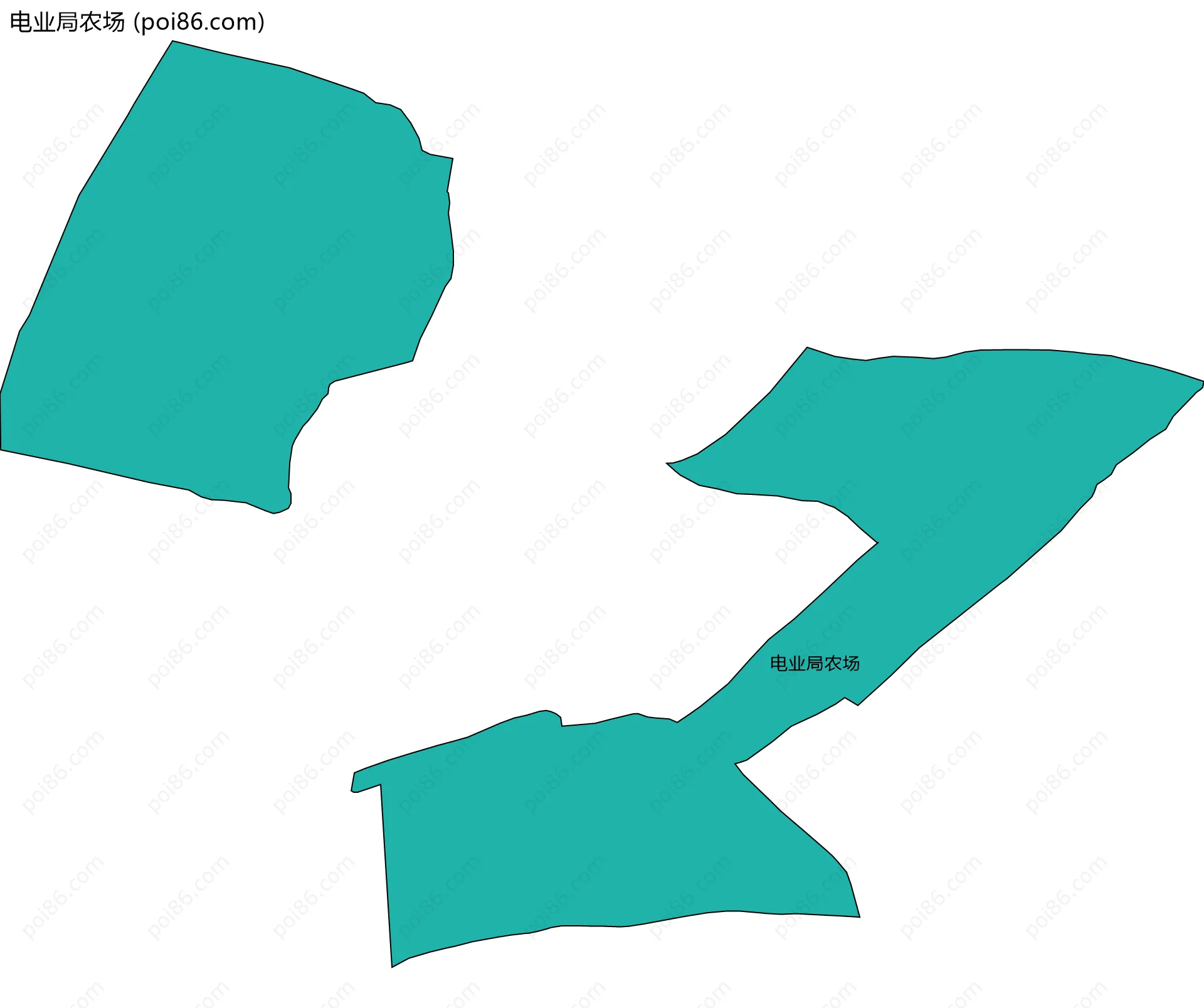 电业局农场边界地图