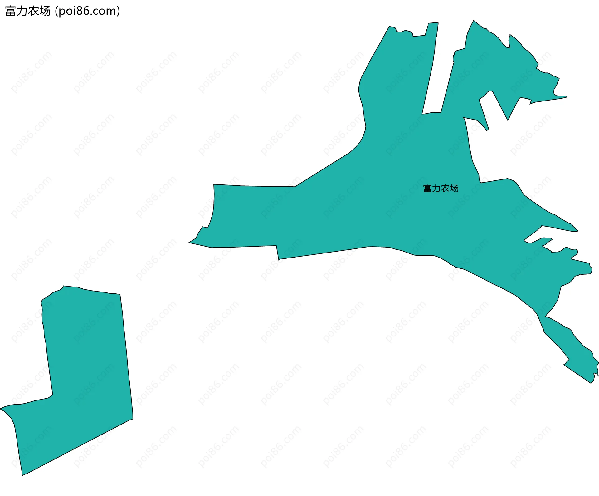 富力农场边界地图