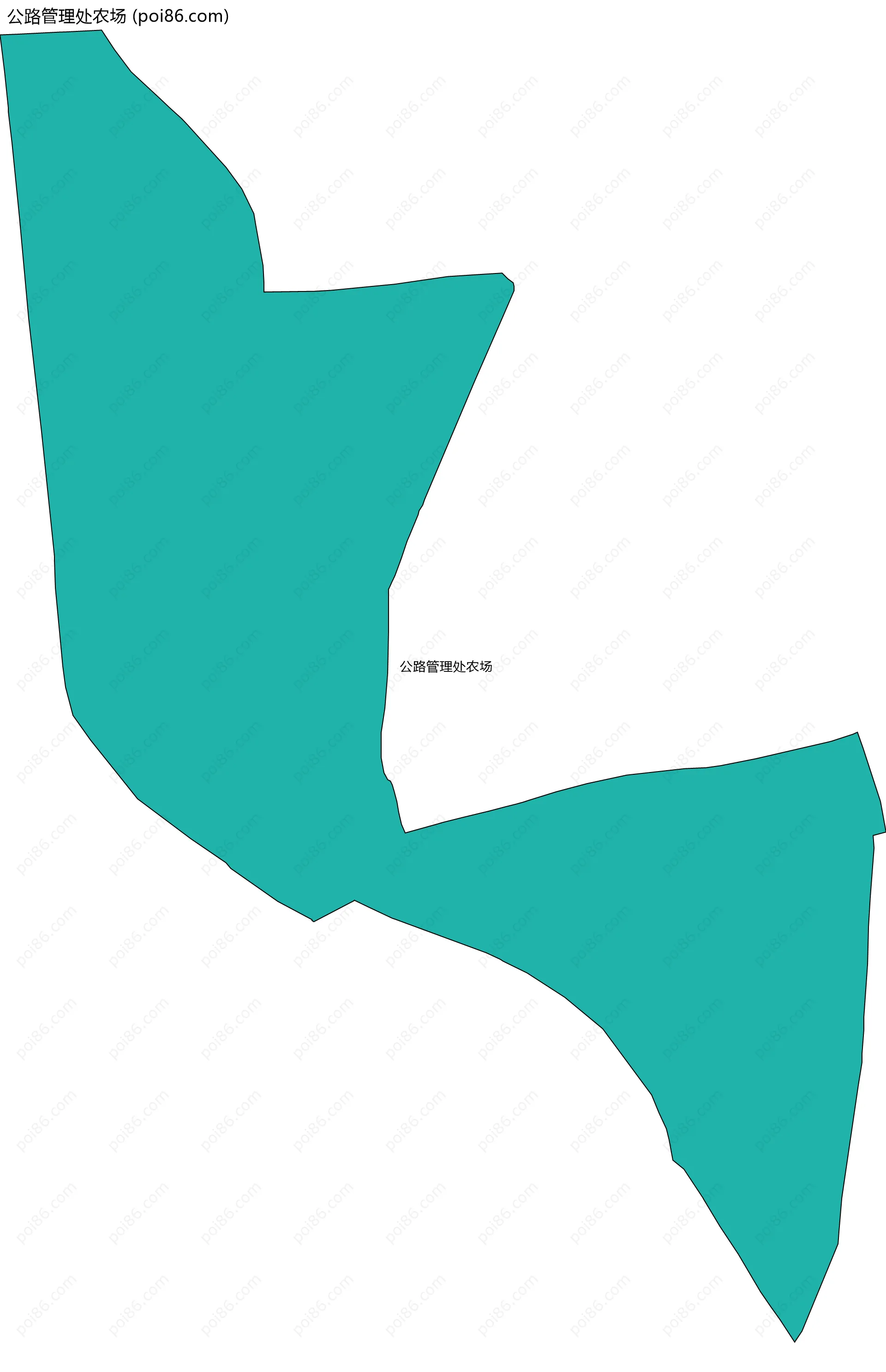 公路管理处农场边界地图