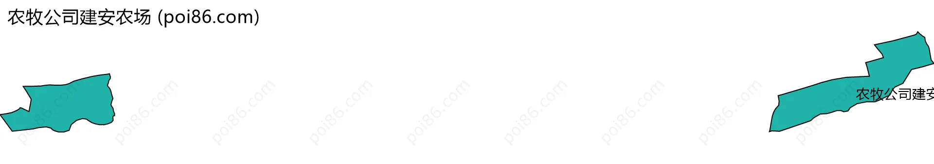 农牧公司建安农场边界地图