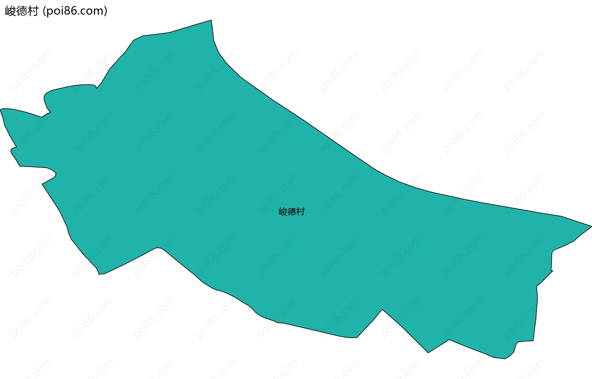 峻德村边界地图