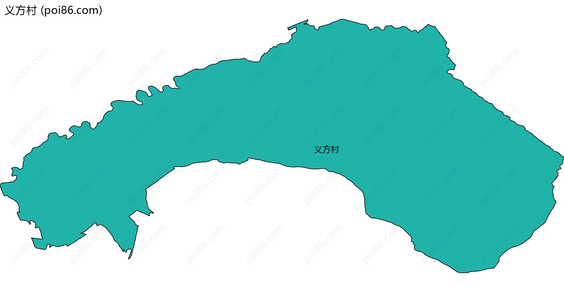 义方村边界地图