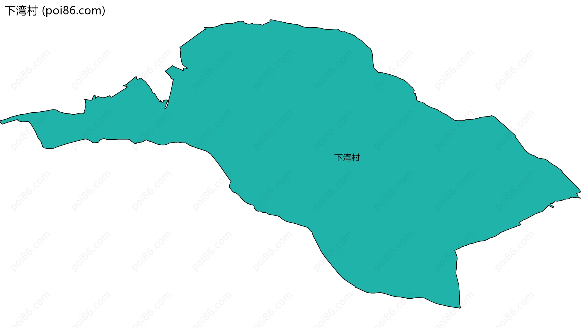 下湾村边界地图