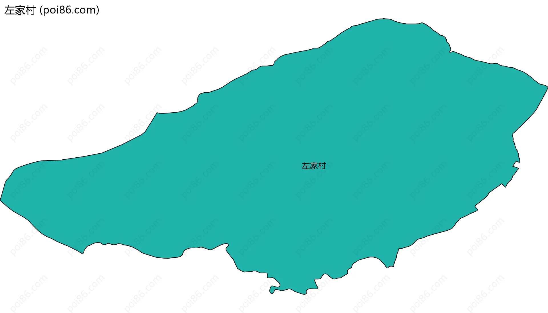 左家村边界地图