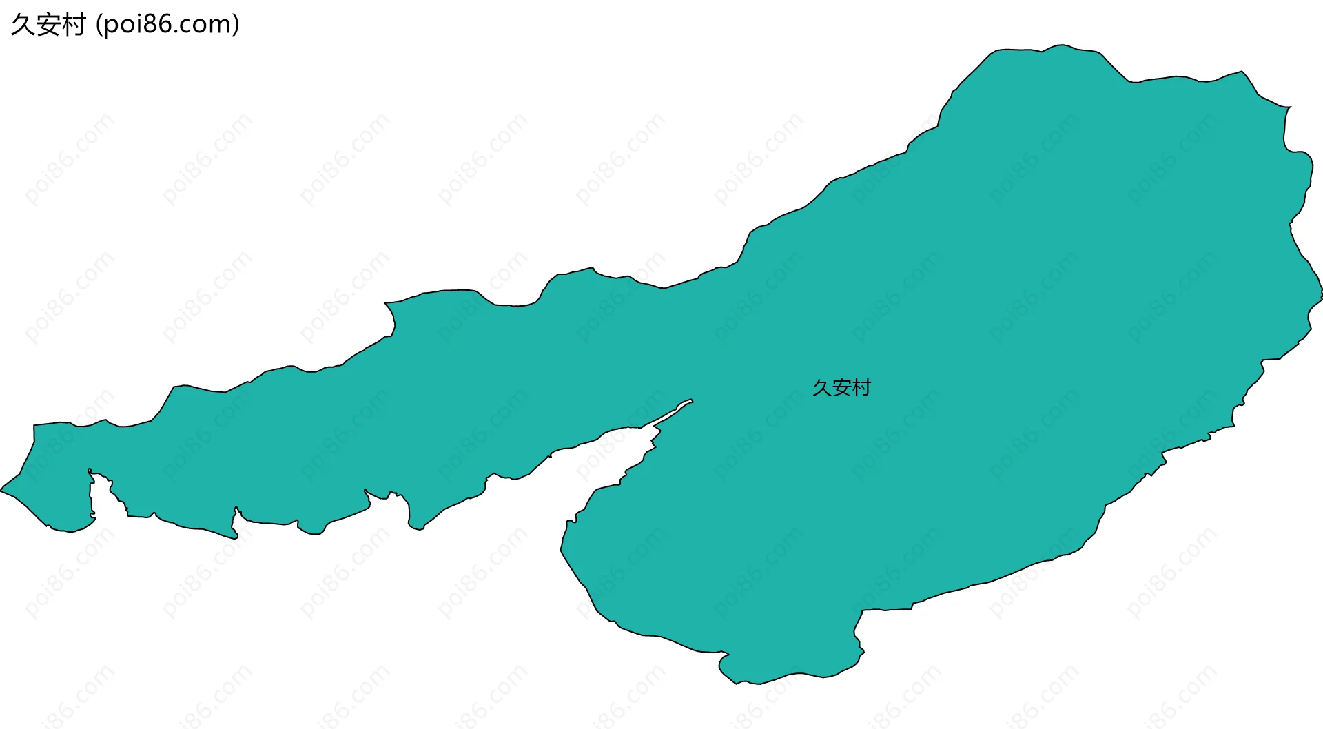 久安村边界地图