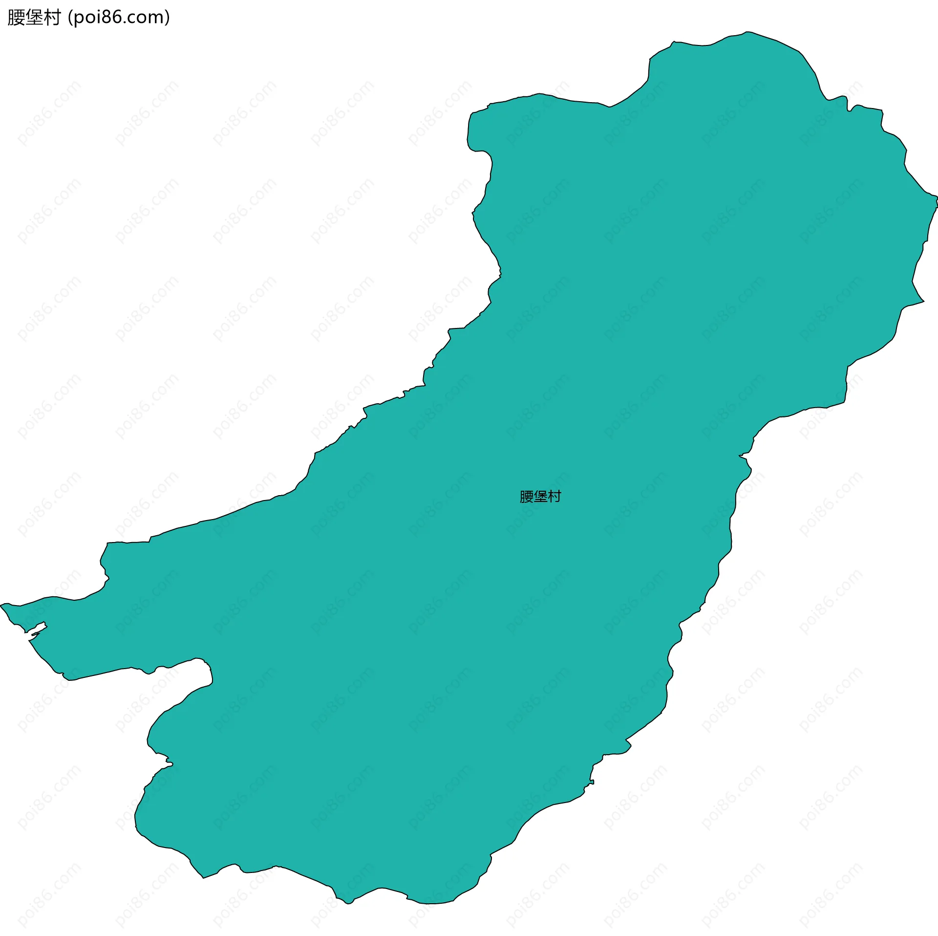腰堡村边界地图