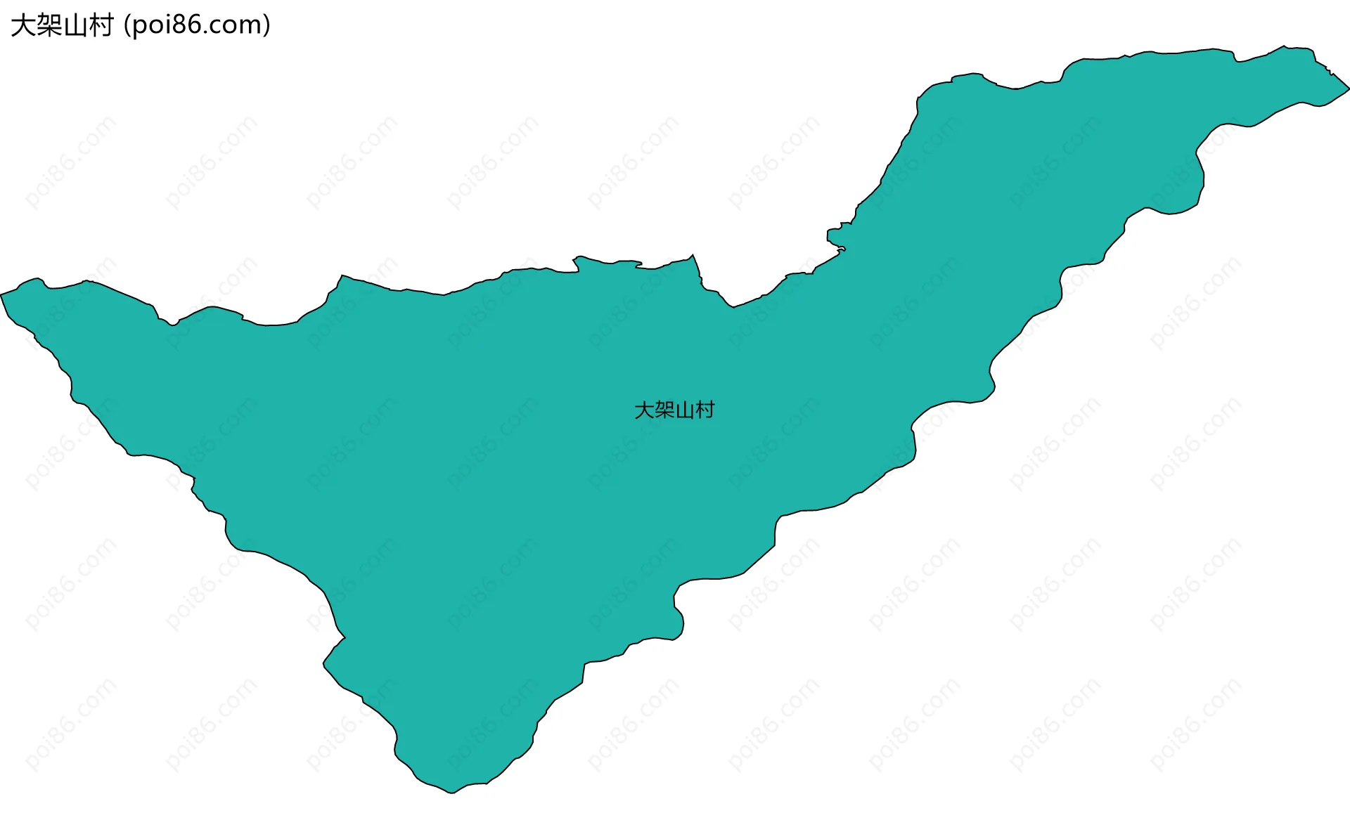 大架山村边界地图