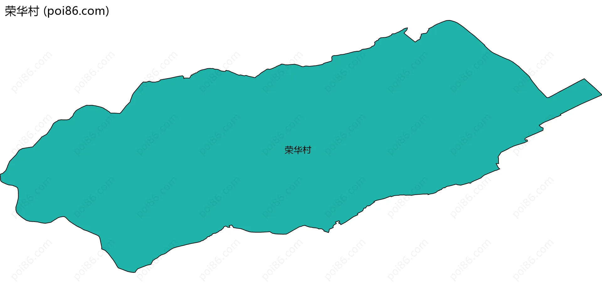 荣华村边界地图