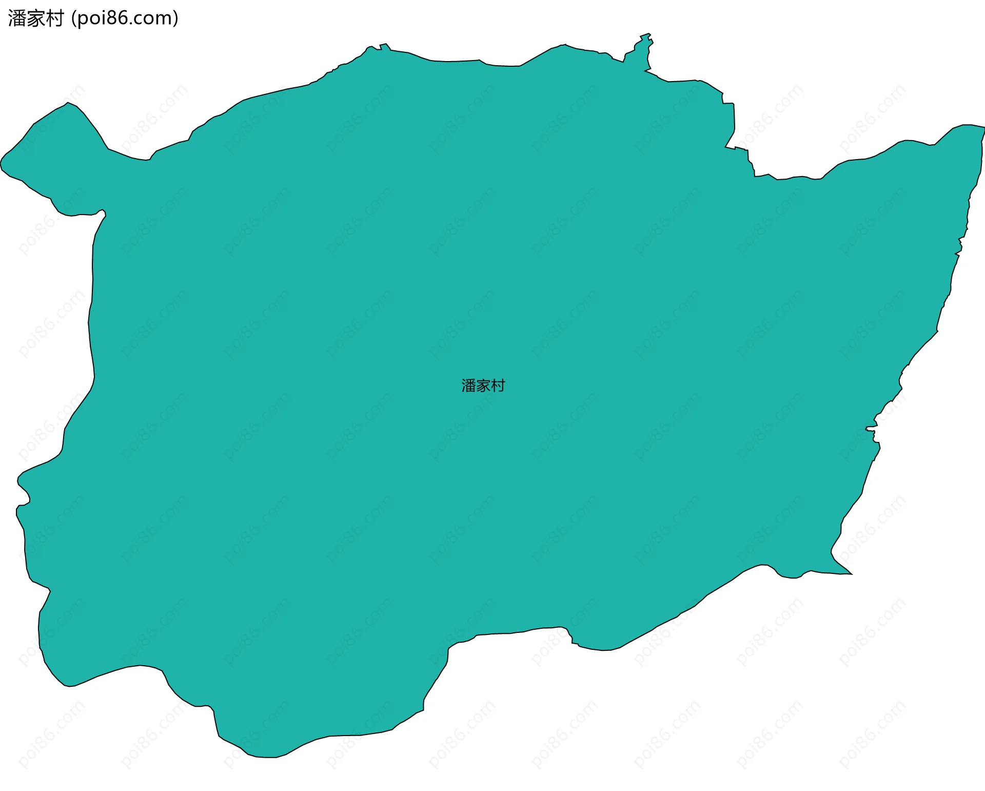 潘家村边界地图