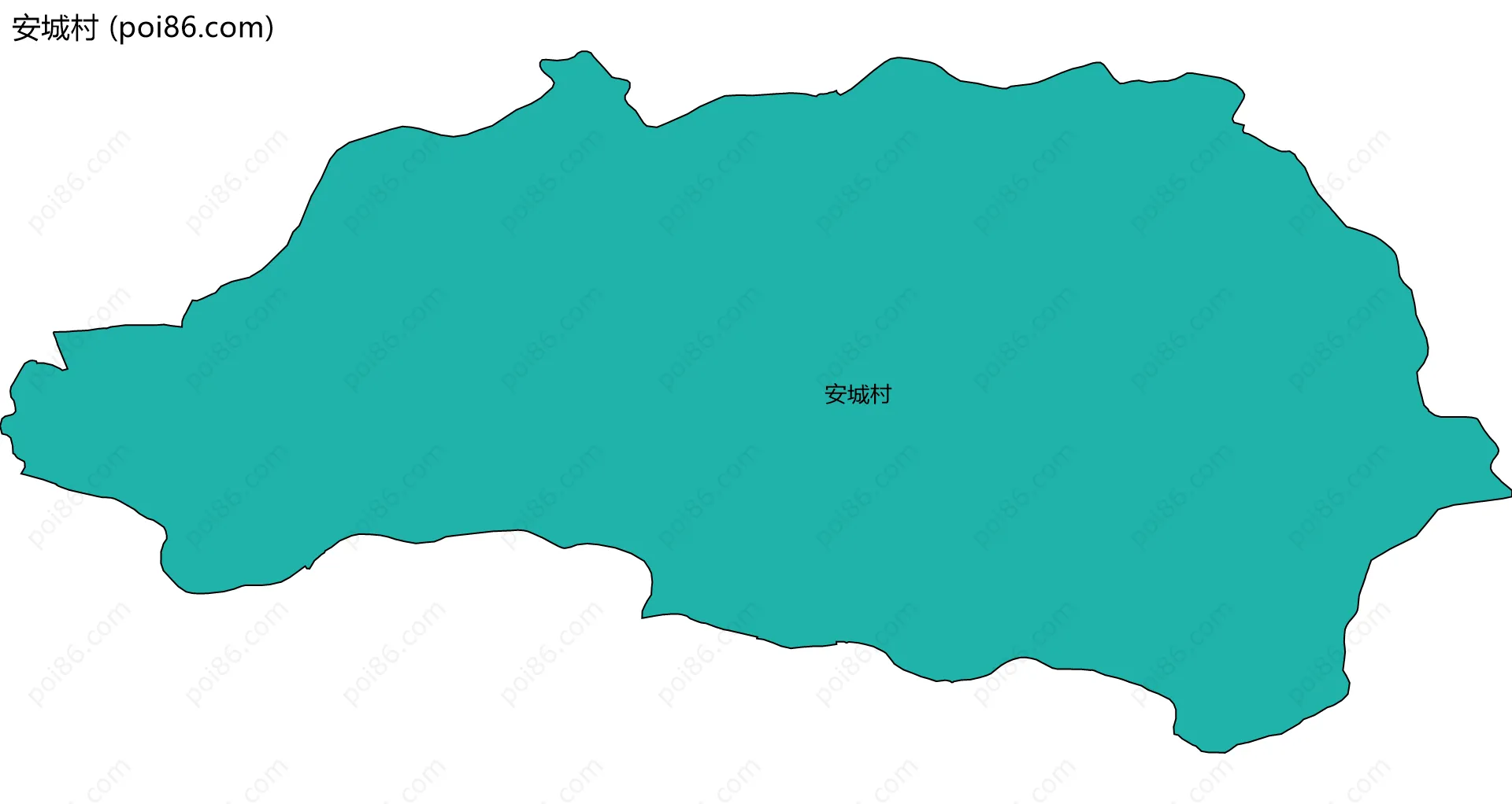 安城村边界地图