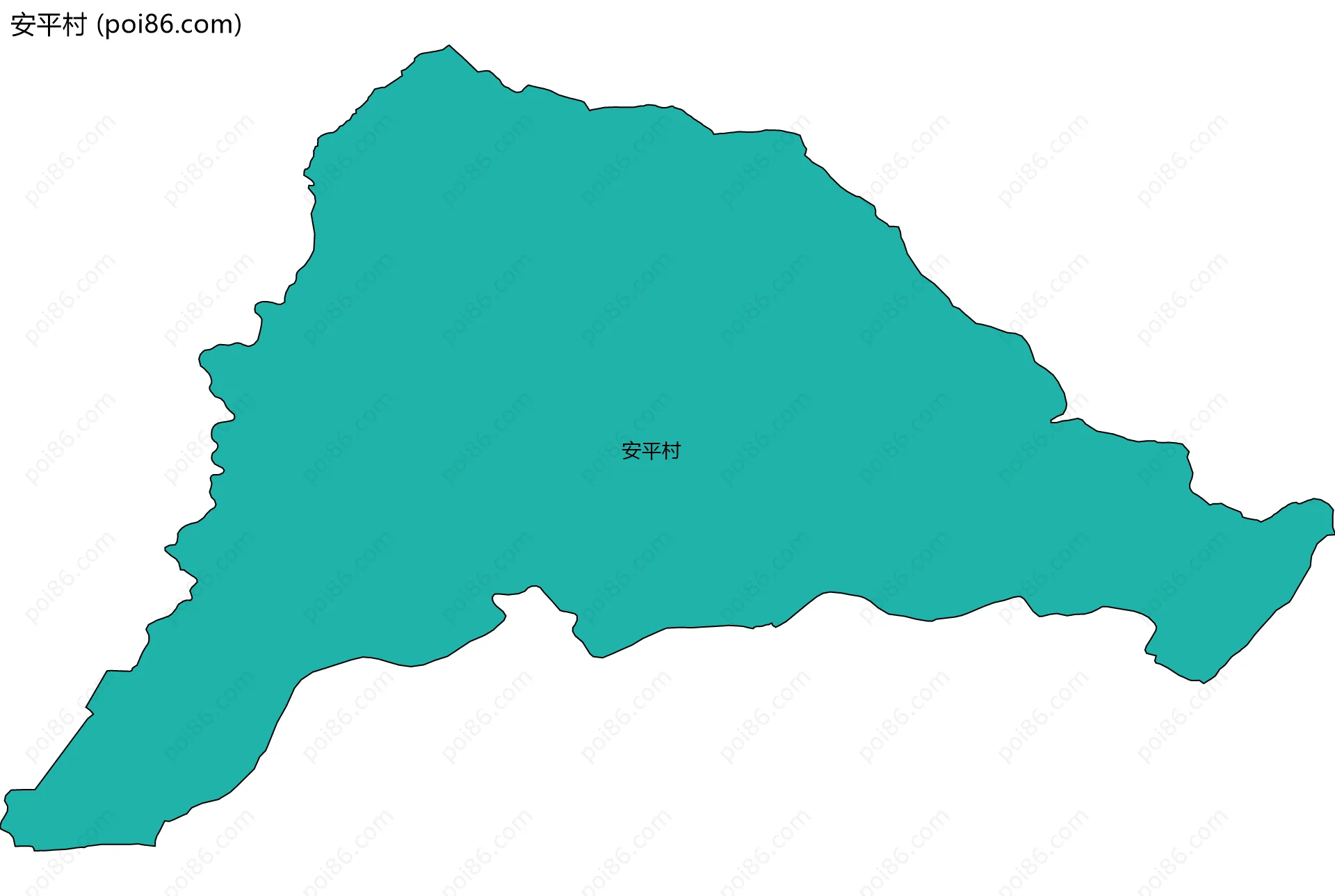 安平村边界地图