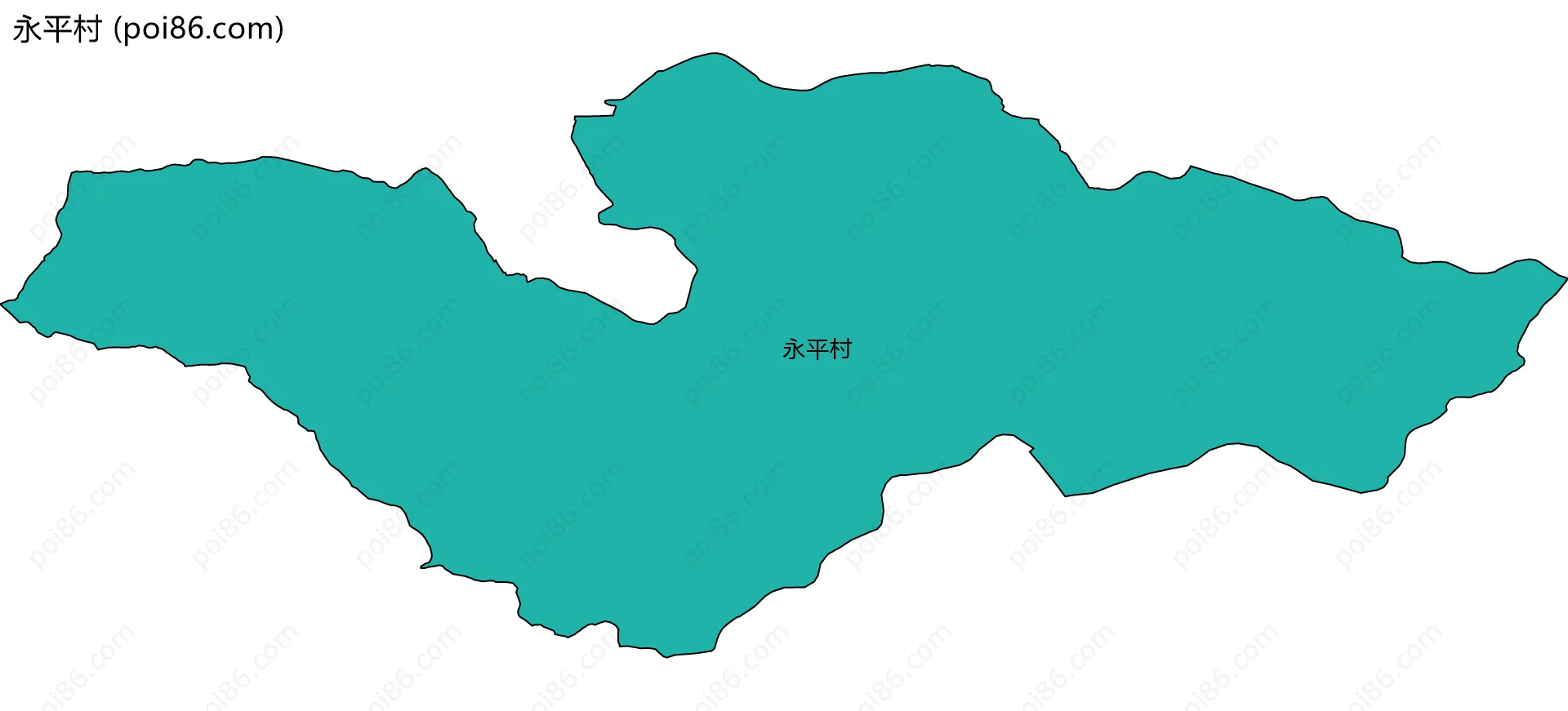 永平村边界地图