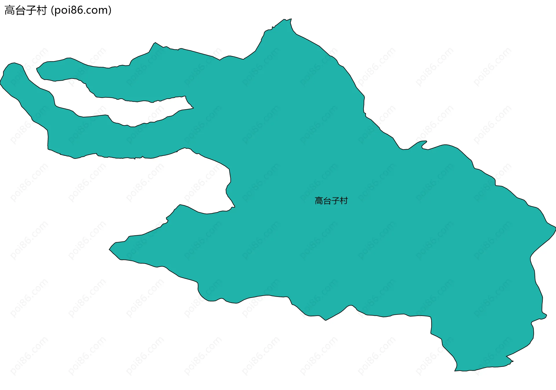 高台子村边界地图