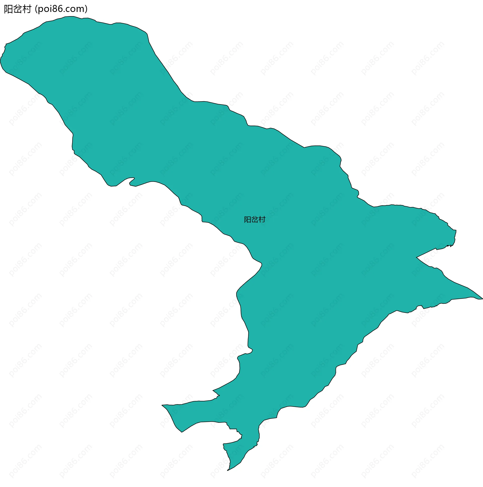 阳岔村边界地图