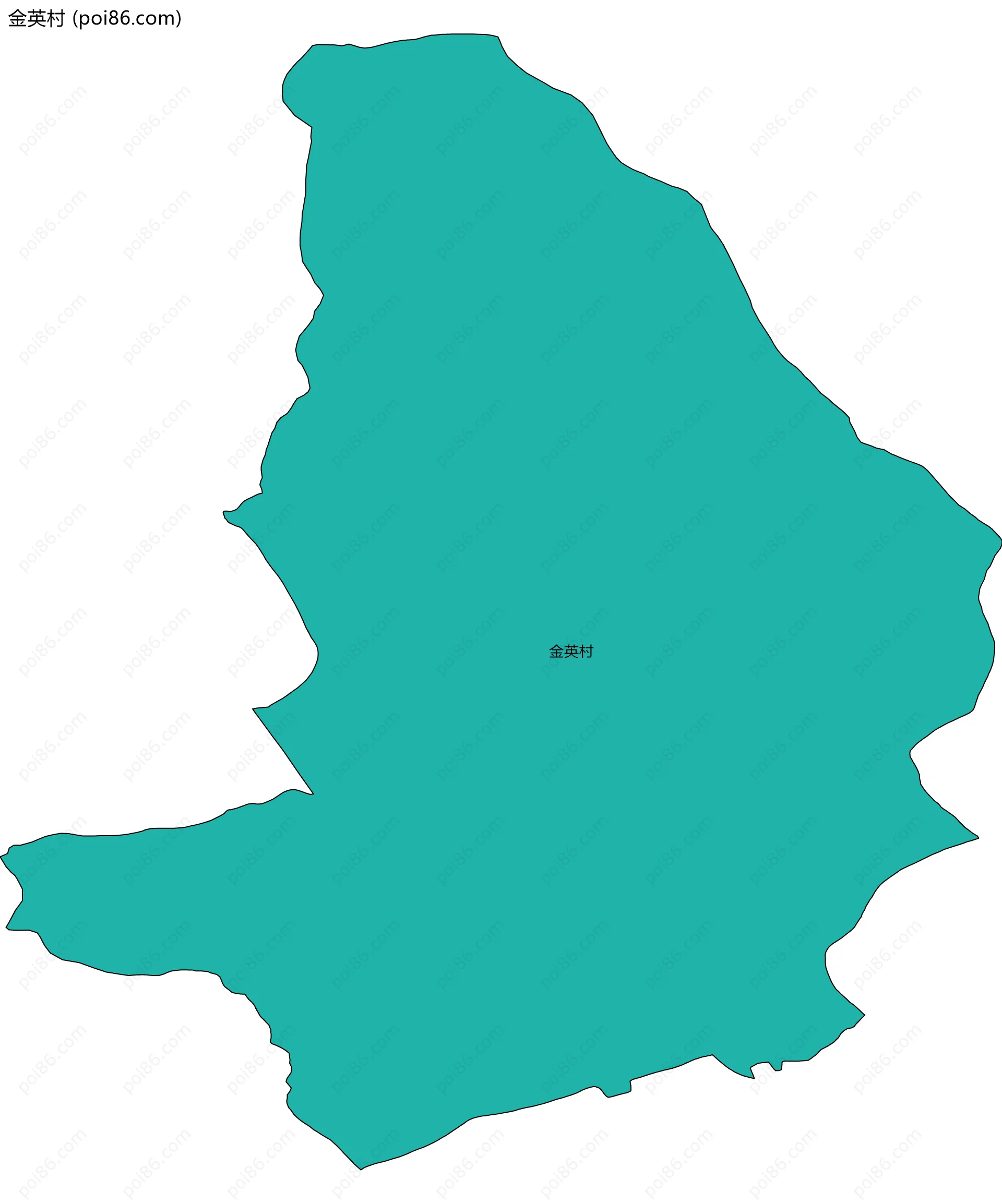 金英村边界地图