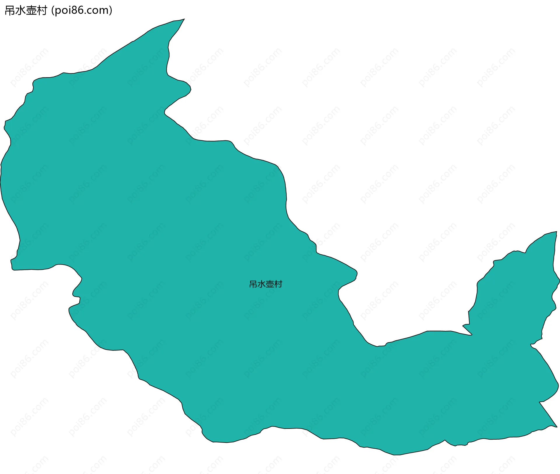 吊水壶村边界地图