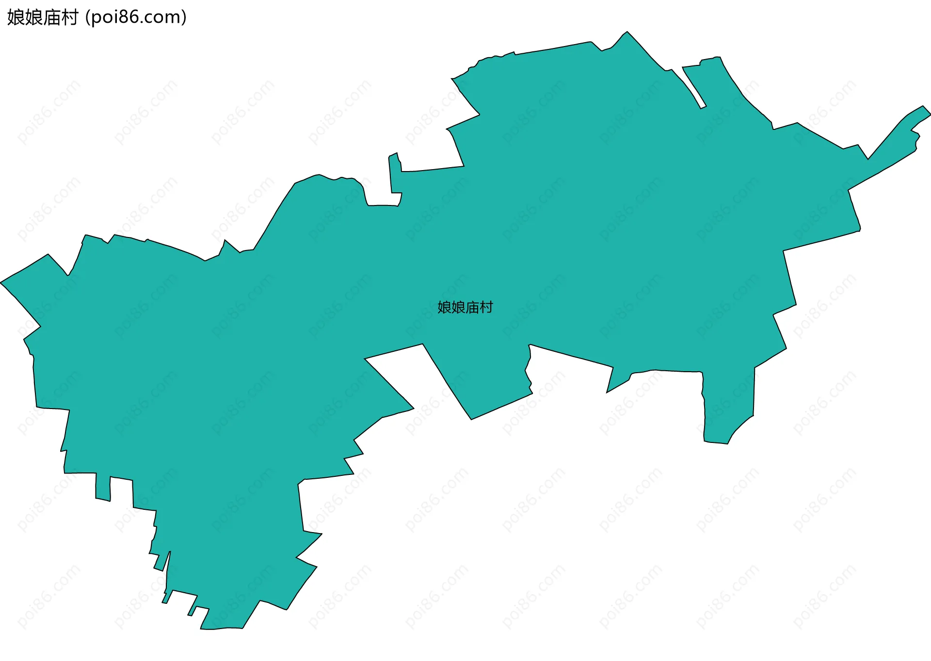 娘娘庙村边界地图