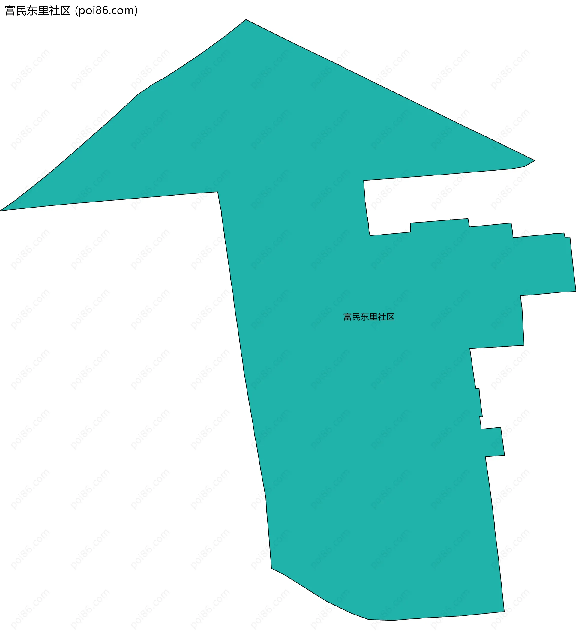 富民东里社区边界地图