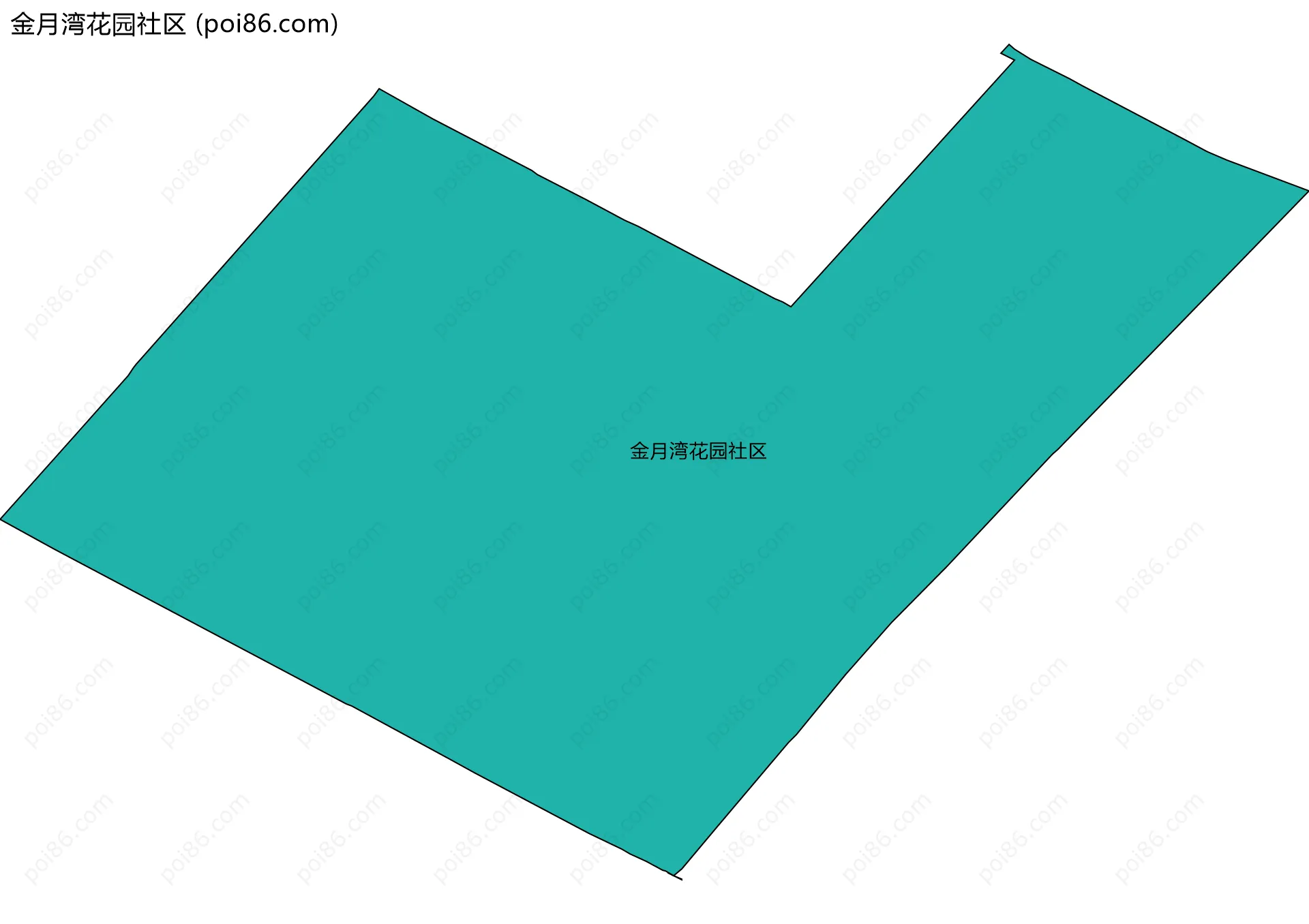 金月湾花园社区边界地图