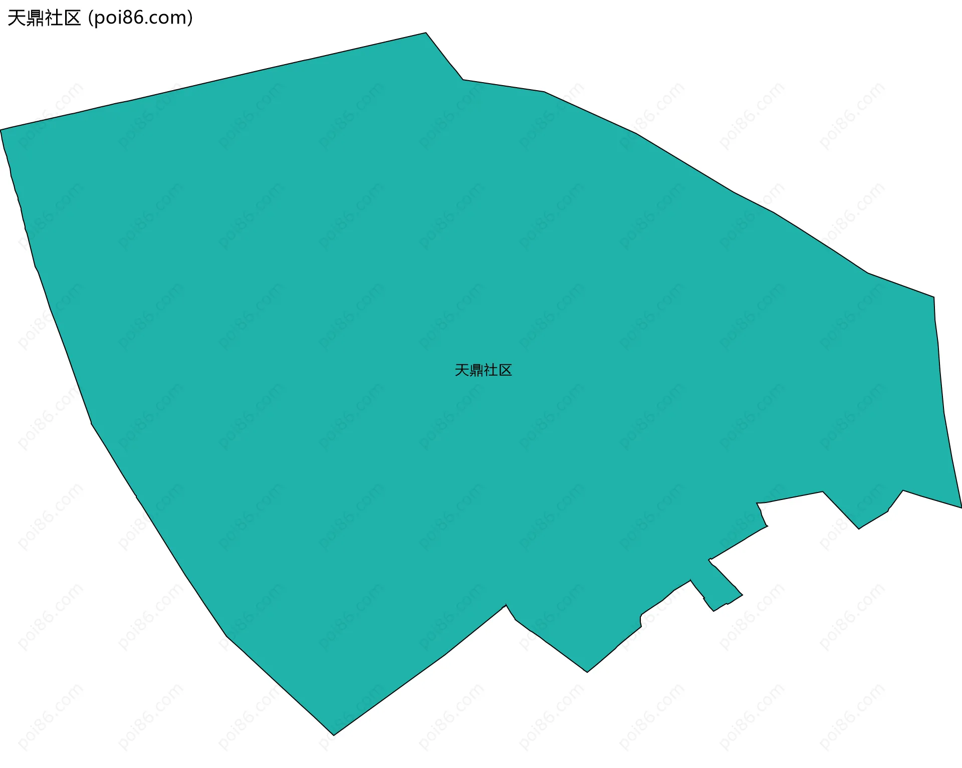 天鼎社区边界地图