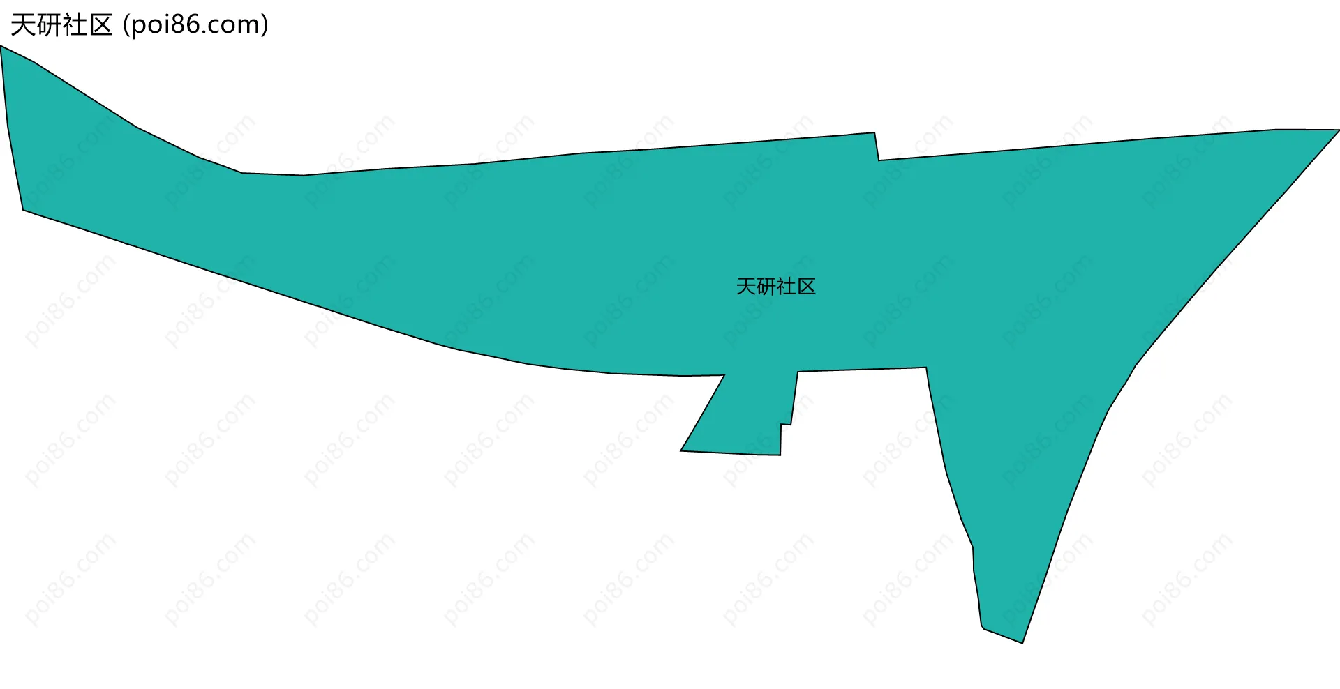天研社区边界地图